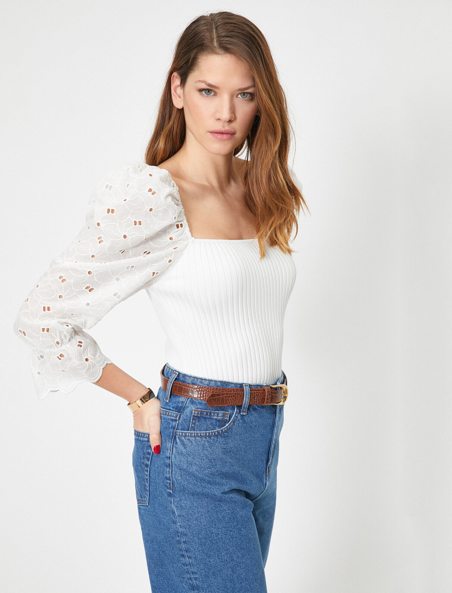   İslemeli Triko Kazak