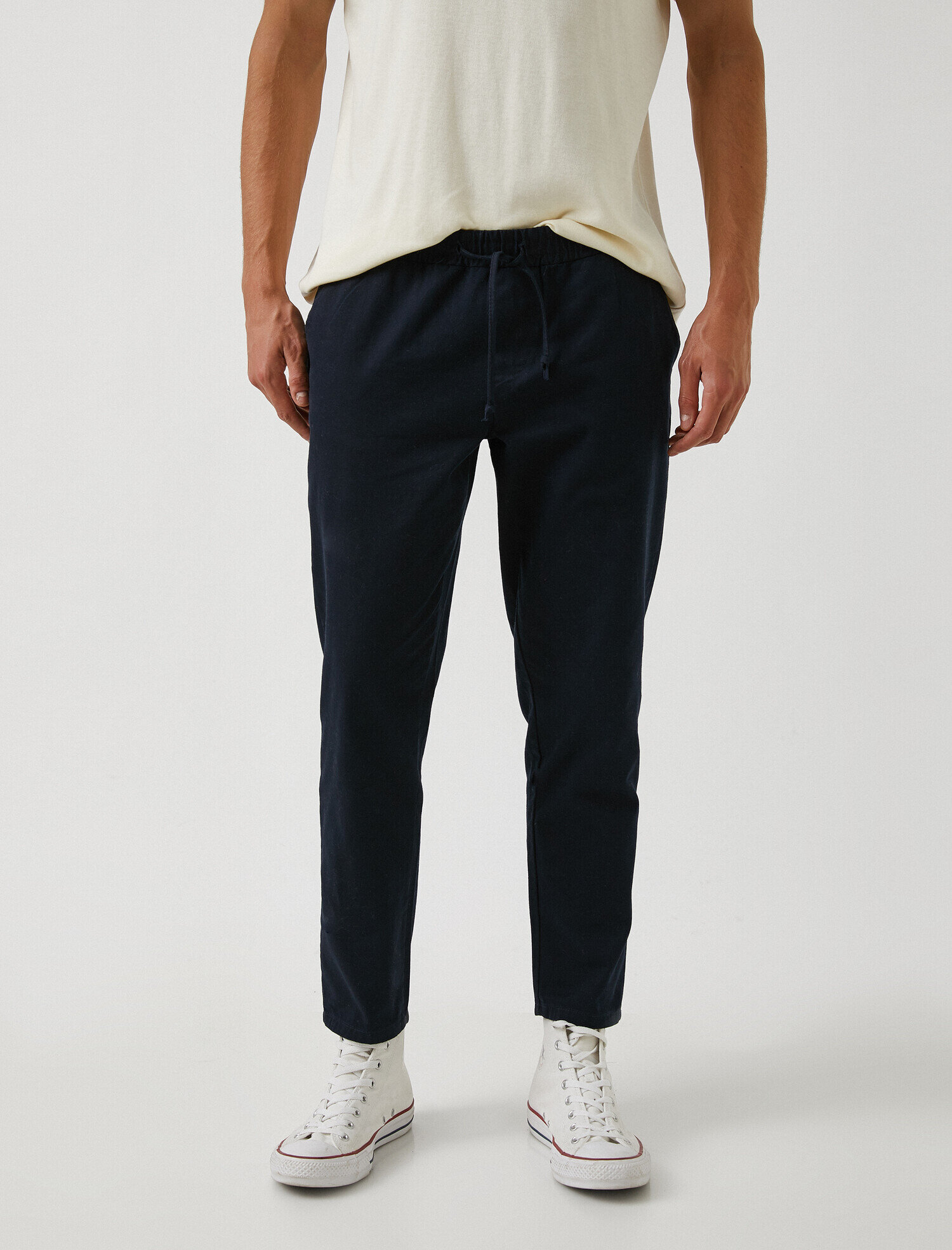 Tapered Fit Gabardin Pantolon