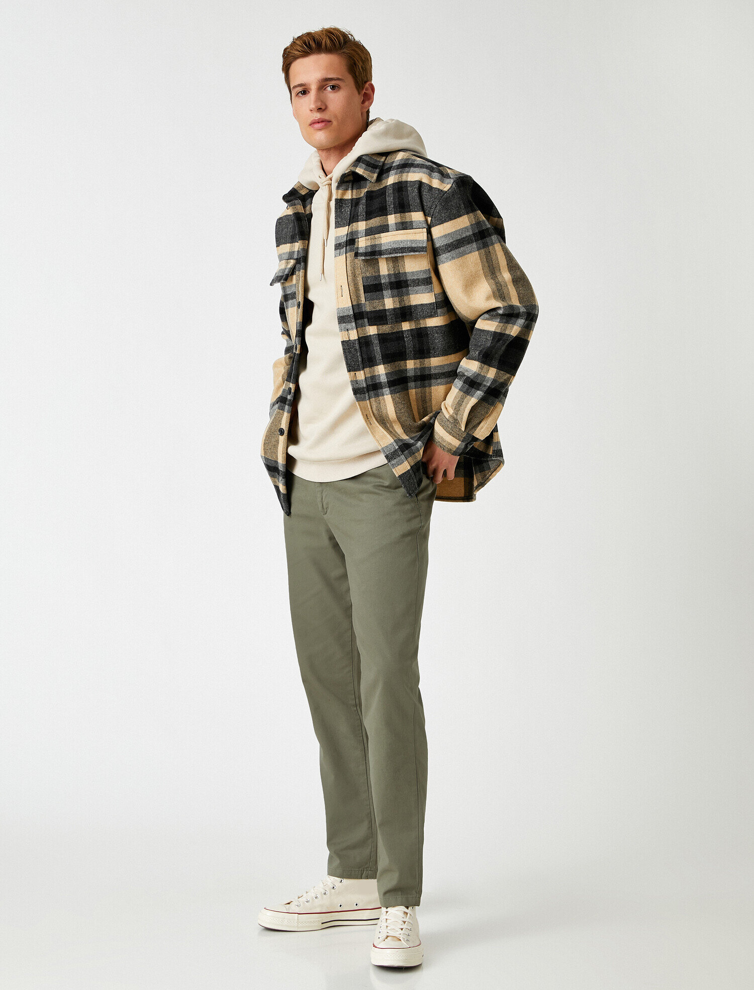   Skinny Gabardin Chino Pantolon Pamuklu