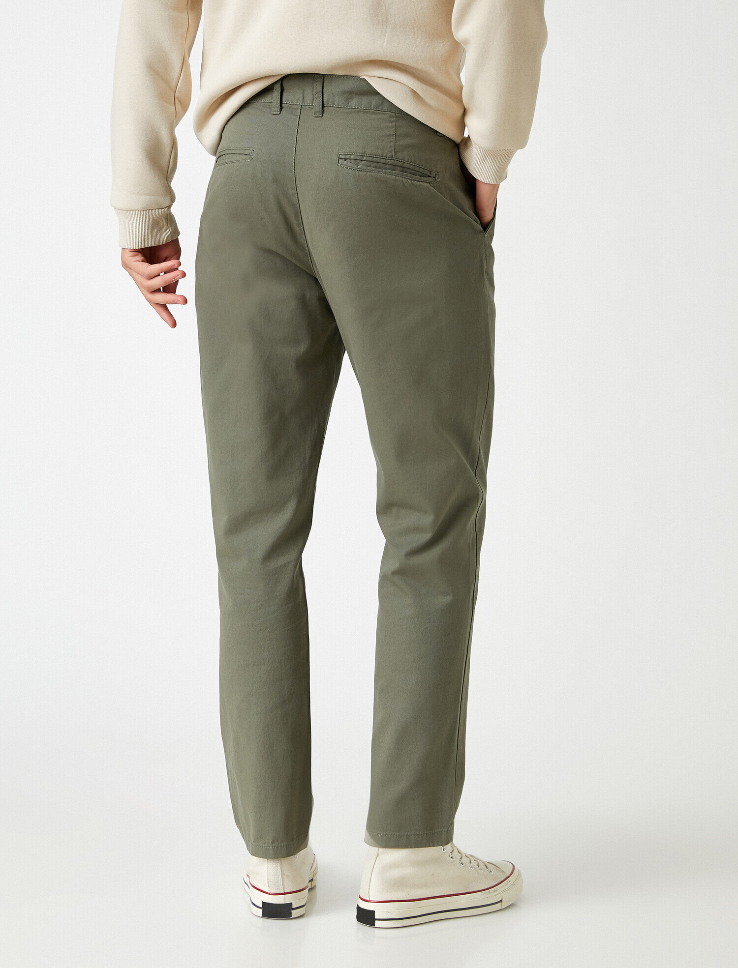   Skinny Gabardin Chino Pantolon Pamuklu
