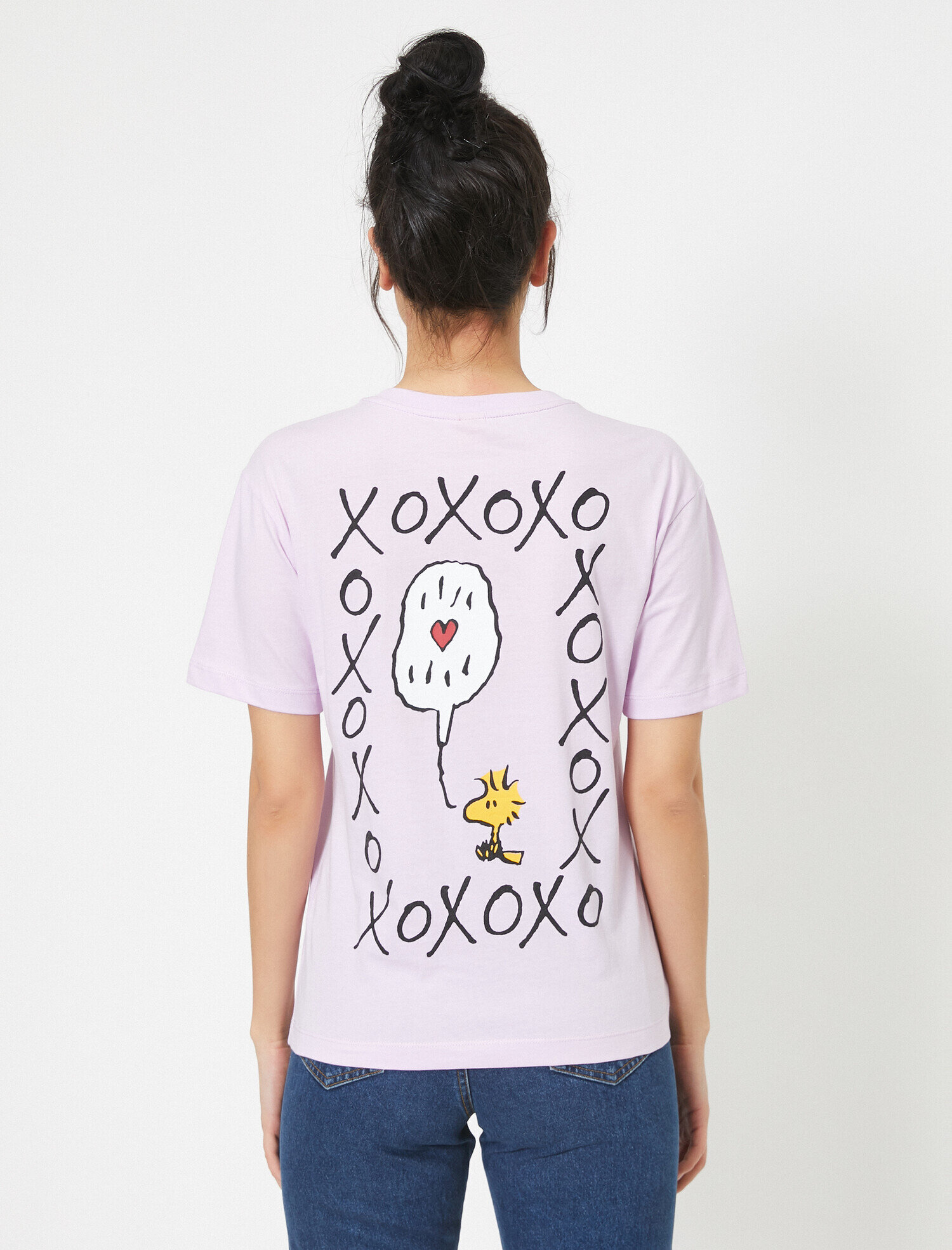   Bisiklet Yaka Kısa Kollu Yazılı Baskılı Tişört