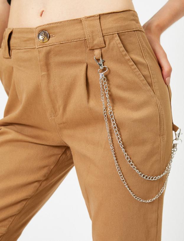  Pamuklu Cep Detaylı Jogger Pantolon