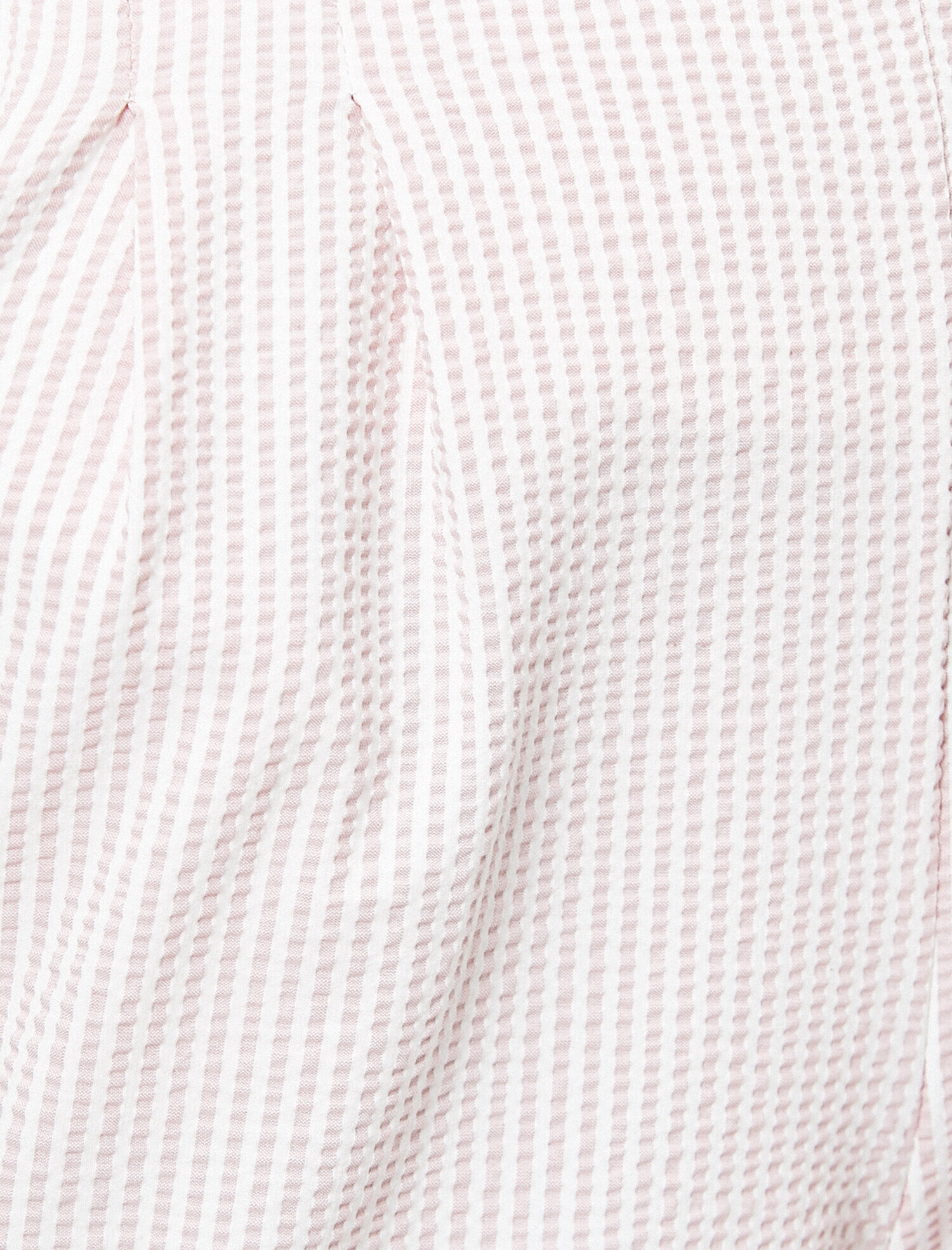   Çizgili Yüksek Bel Bağlama Detaylı Pantolon