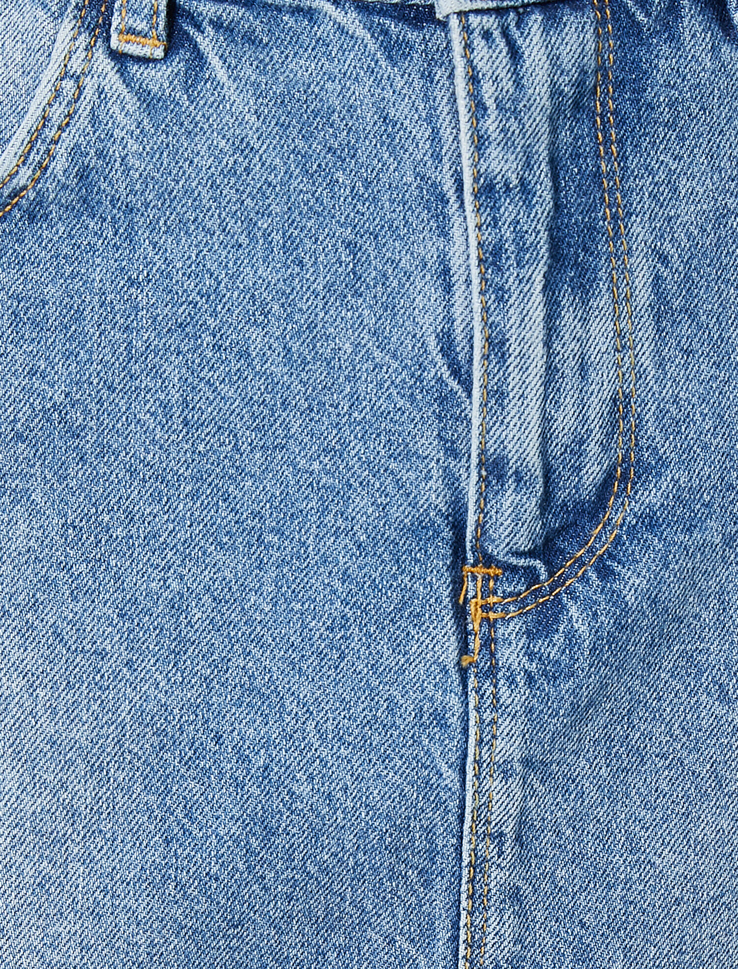   Cep Detaylı Jean Etek