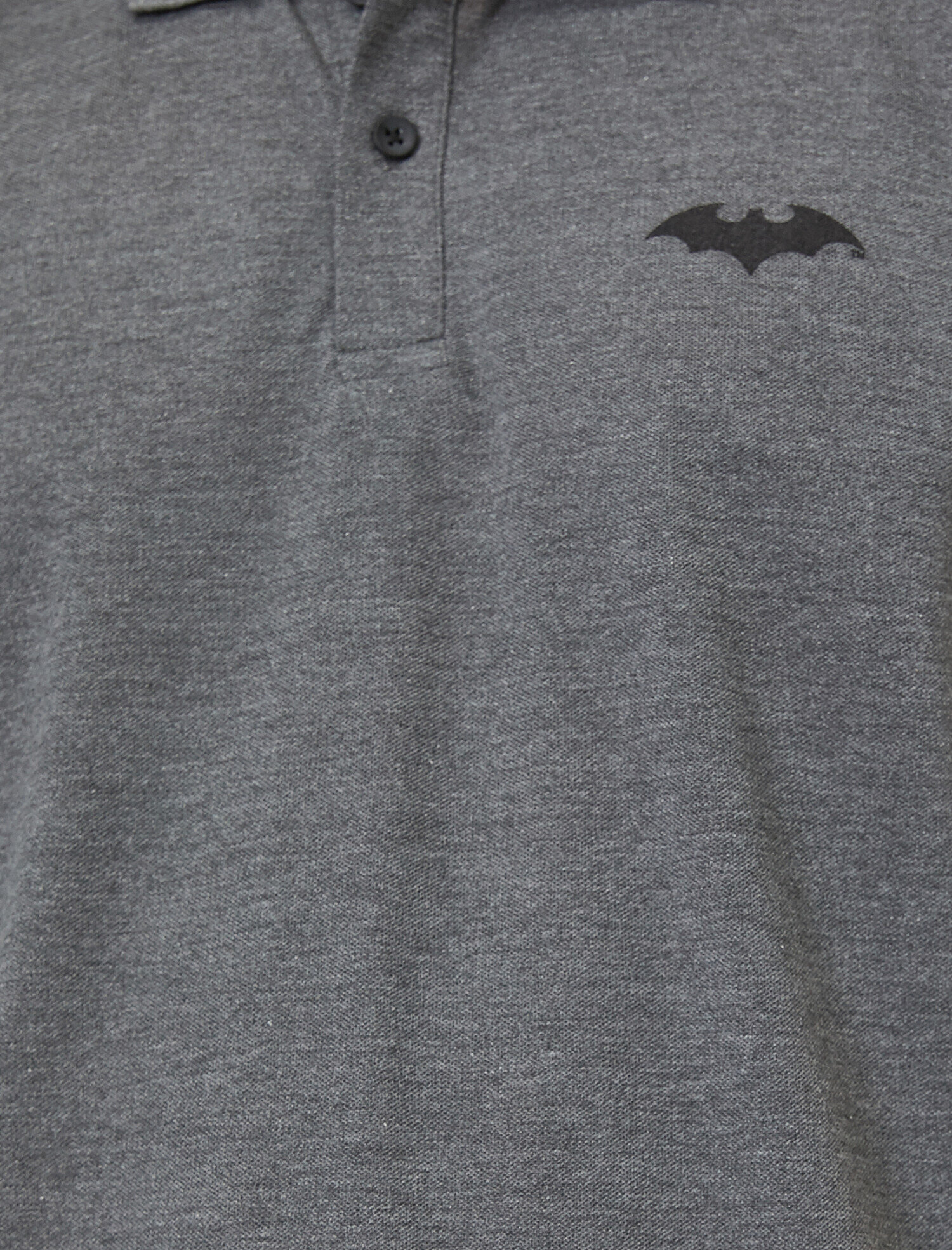   Batman Lisanslı Baskılı Pike Kumaş Slim Fit Polo Yaka Tişört