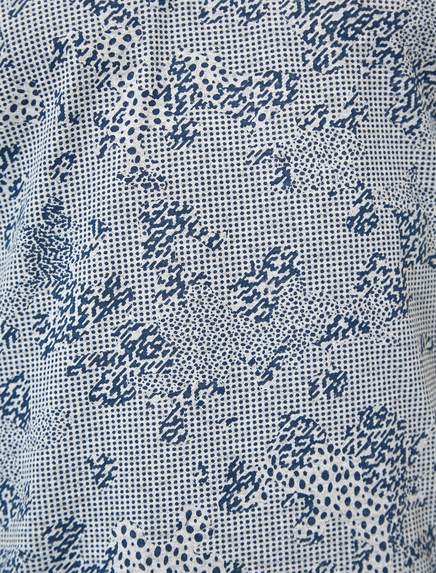   Polo Yaka Kamuflaj ve Puantiye Desenli Süprem Kumaş Slim Fit Tişört