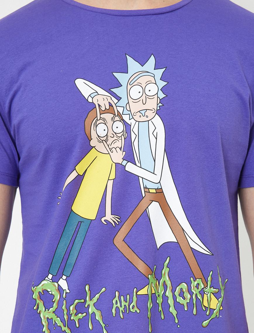   Rıck And Morty Lisanslı Baskılı Tişört