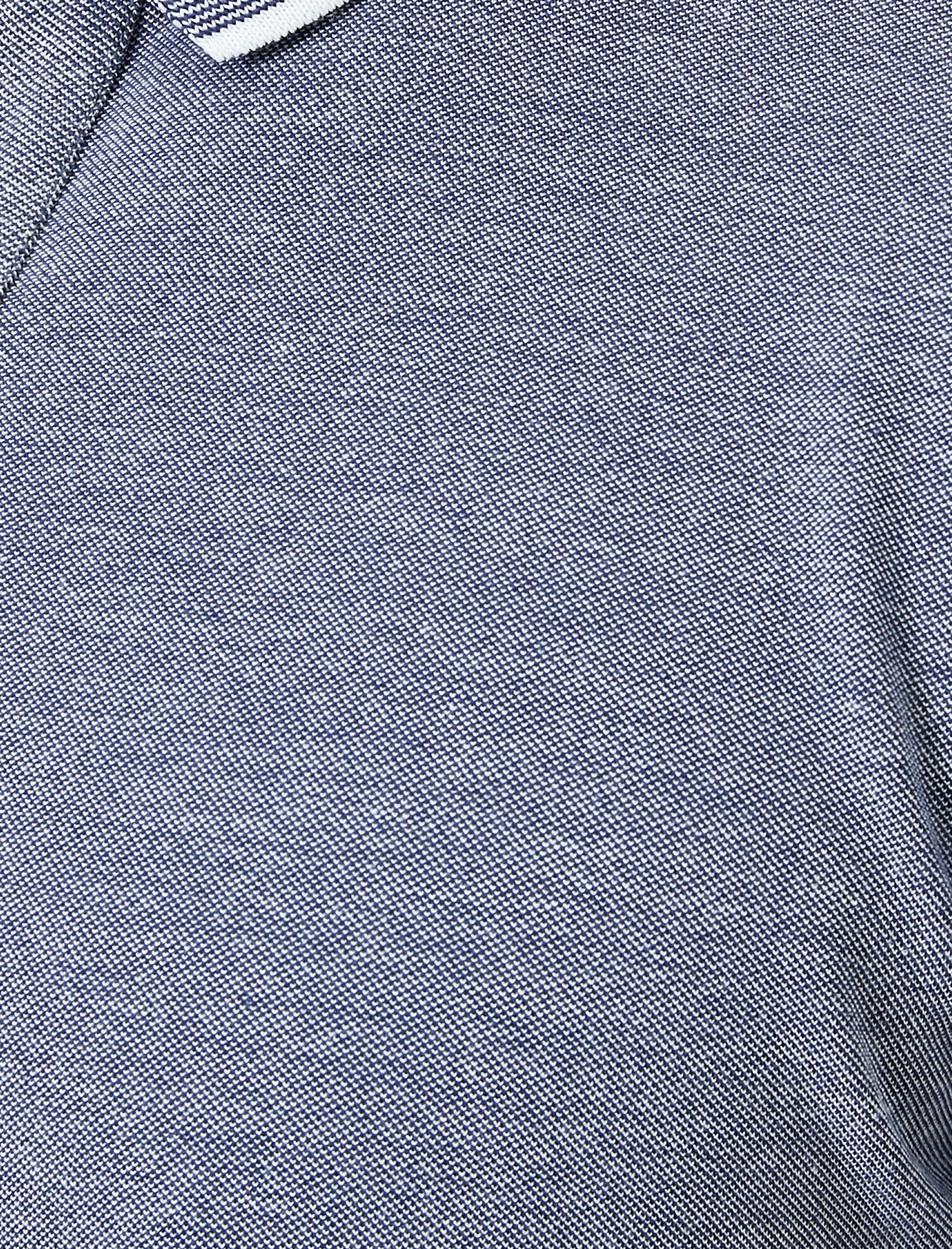   Polo Yaka Kol Ucu ve Yakası Çizgili Slim Fit Tişört