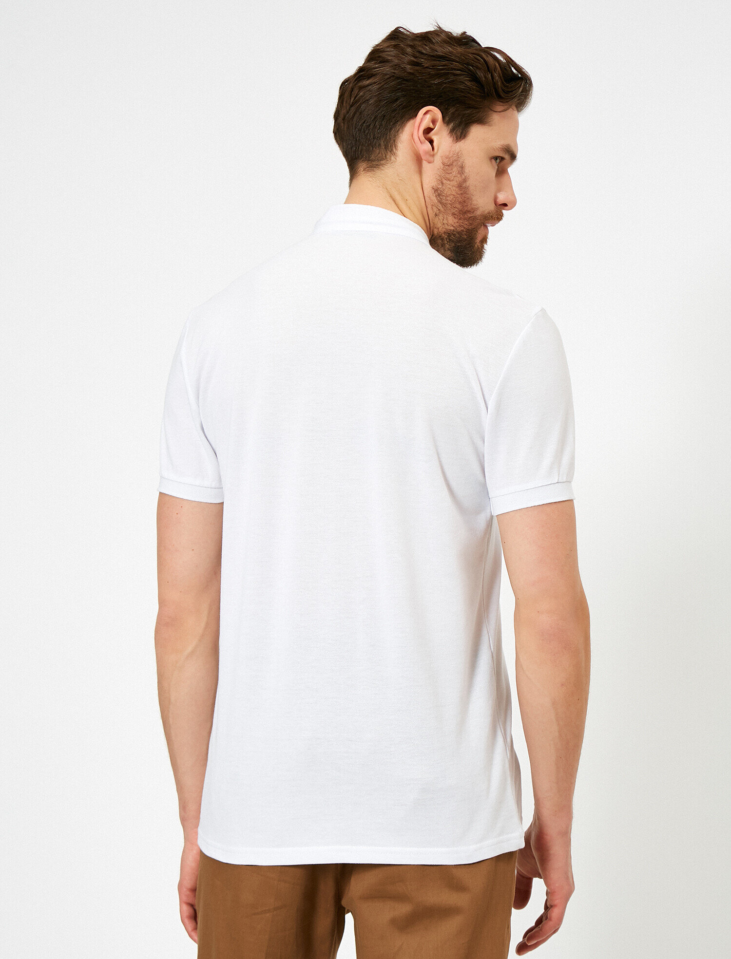 Hakim Yaka Basic Slim Fit Polo Yaka Tişört