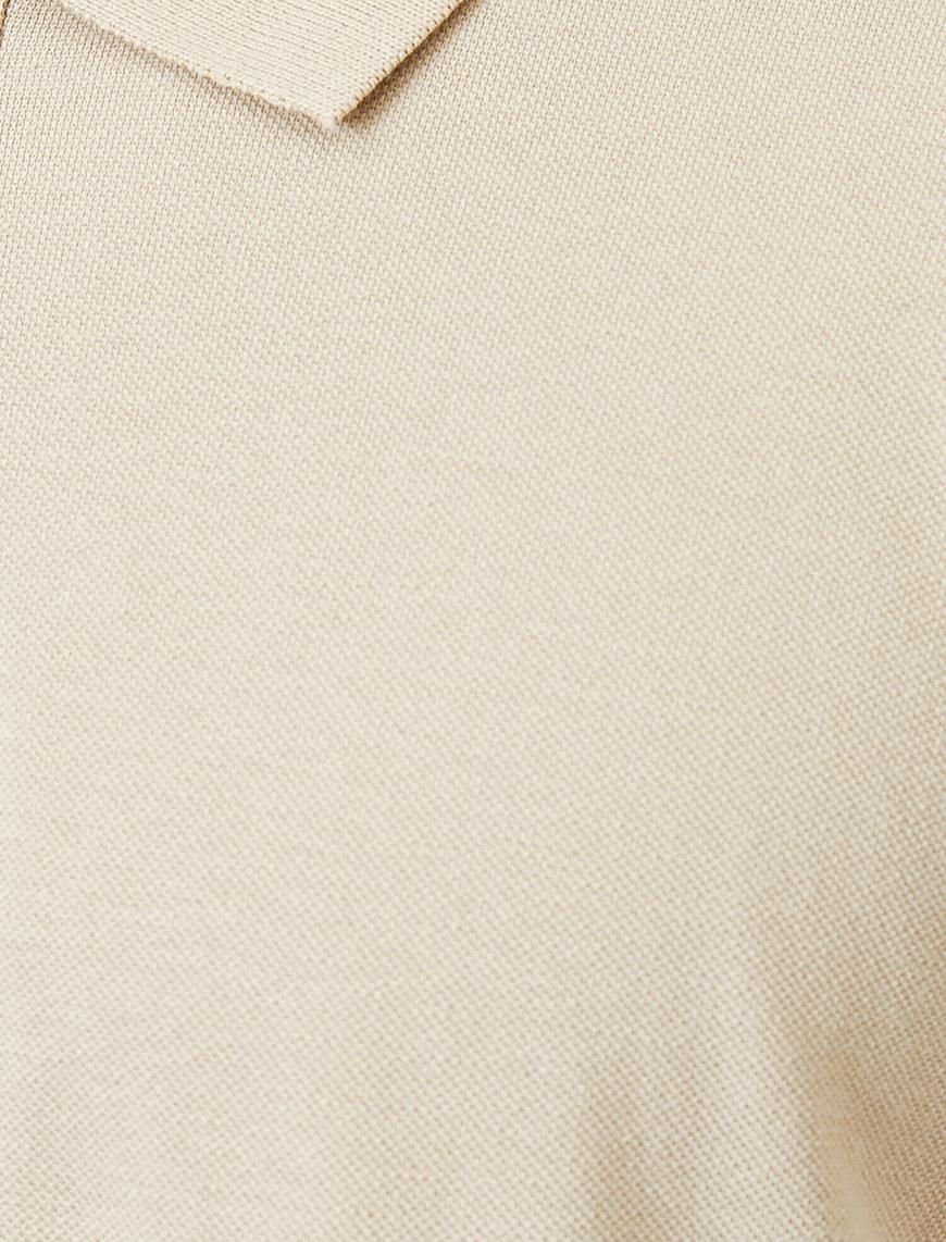   Polo Yaka Kısa Kollu Dar Kesim Basic Tişört