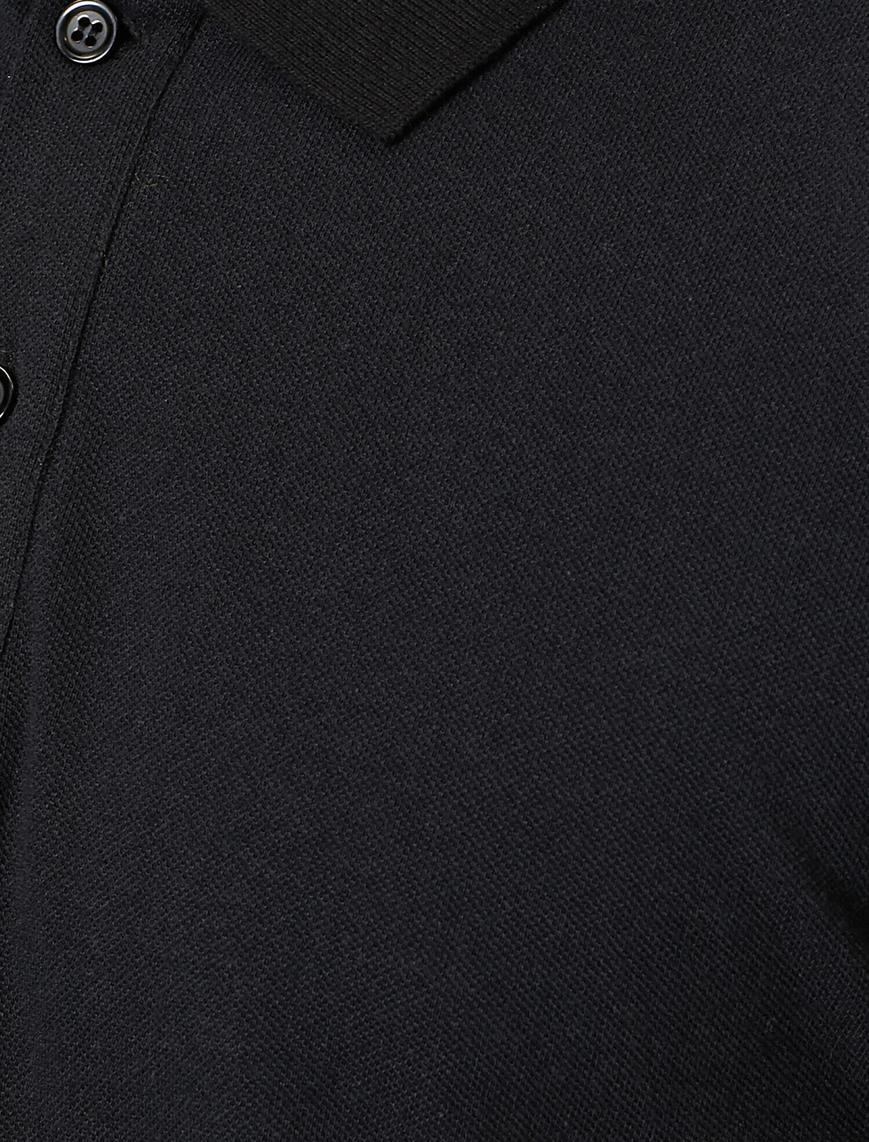   Polo Yaka Kısa Kollu Dar Kesim Basic Tişört