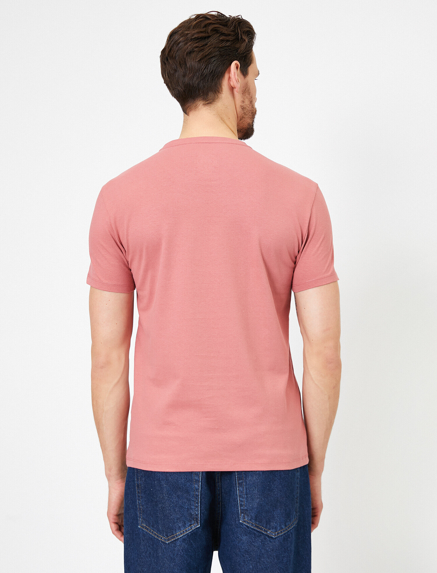   Bisiklet Yaka Dar Kesim Tişört