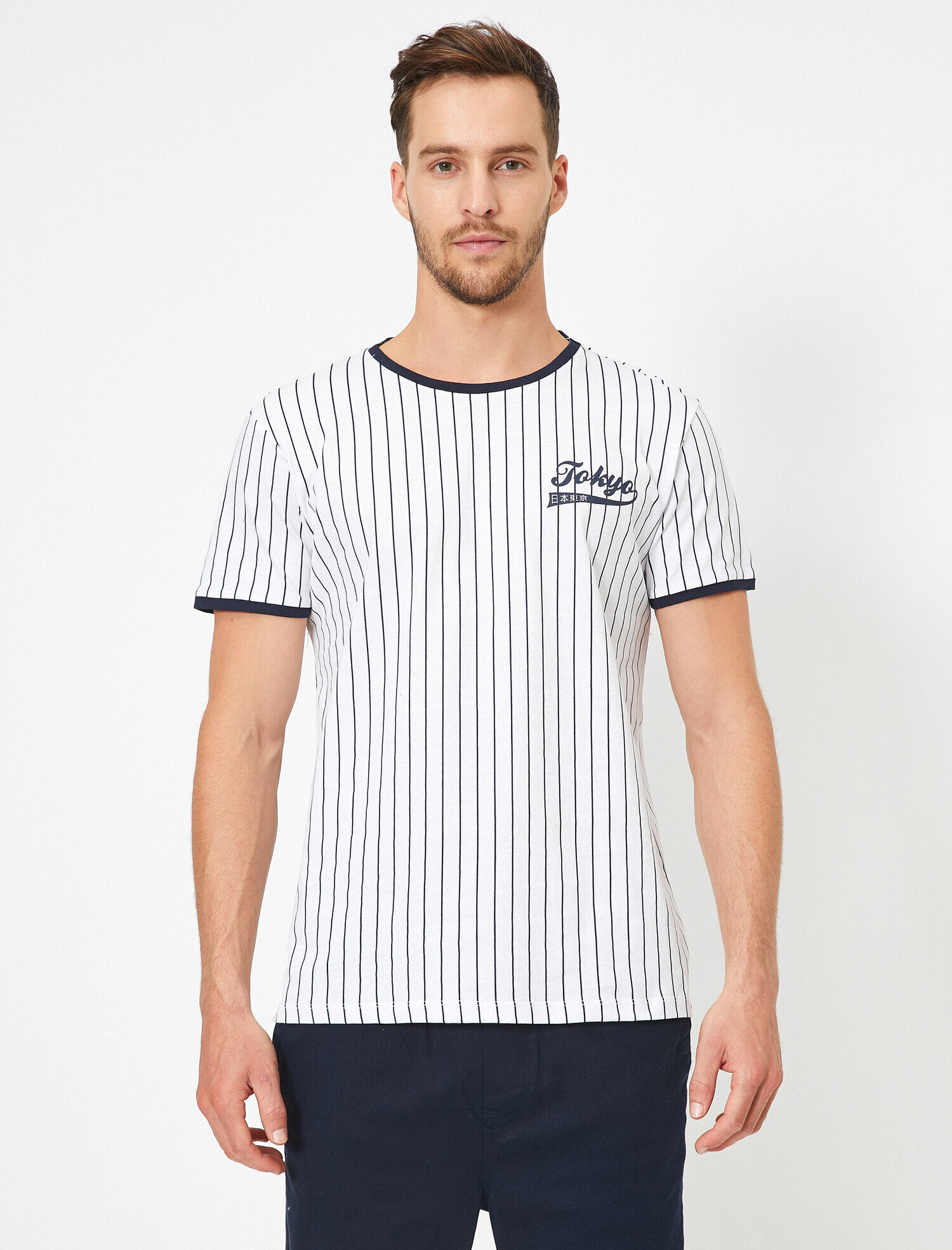 Baskılı Tişört Kısa Kollu