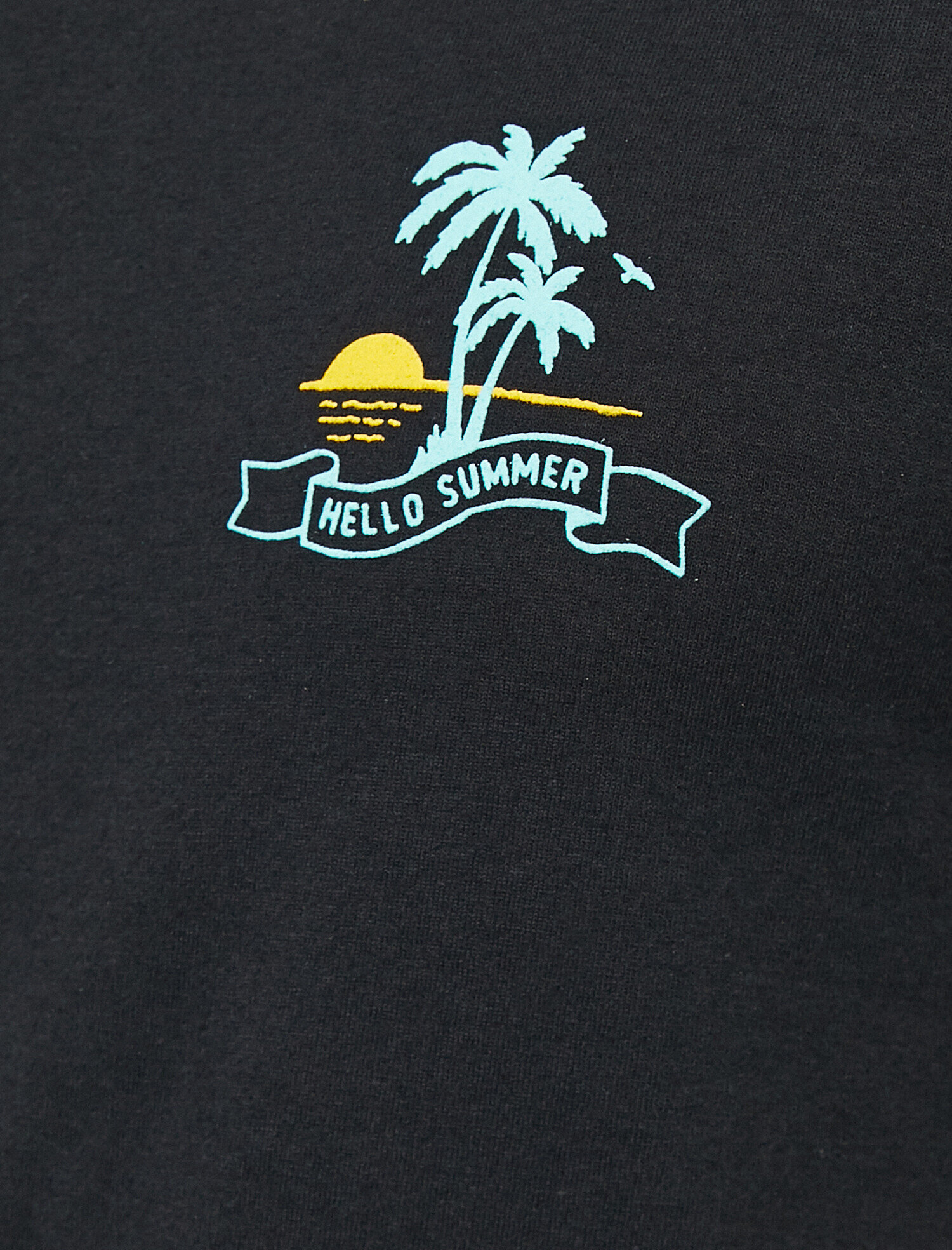   Baskılı Tişört Kısa Kollu Bisiklet Yaka