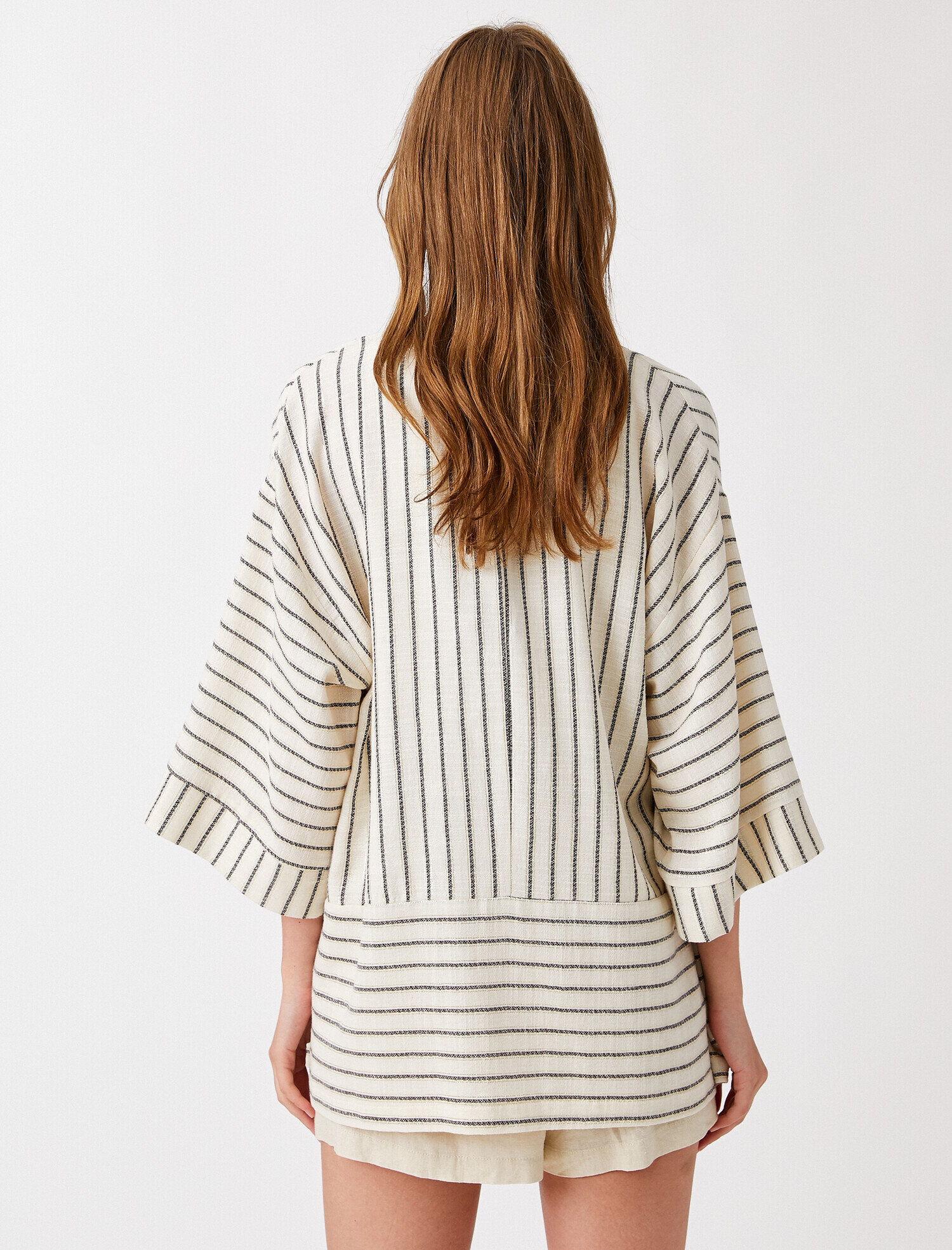   Çizgili Kimono Pamuklu