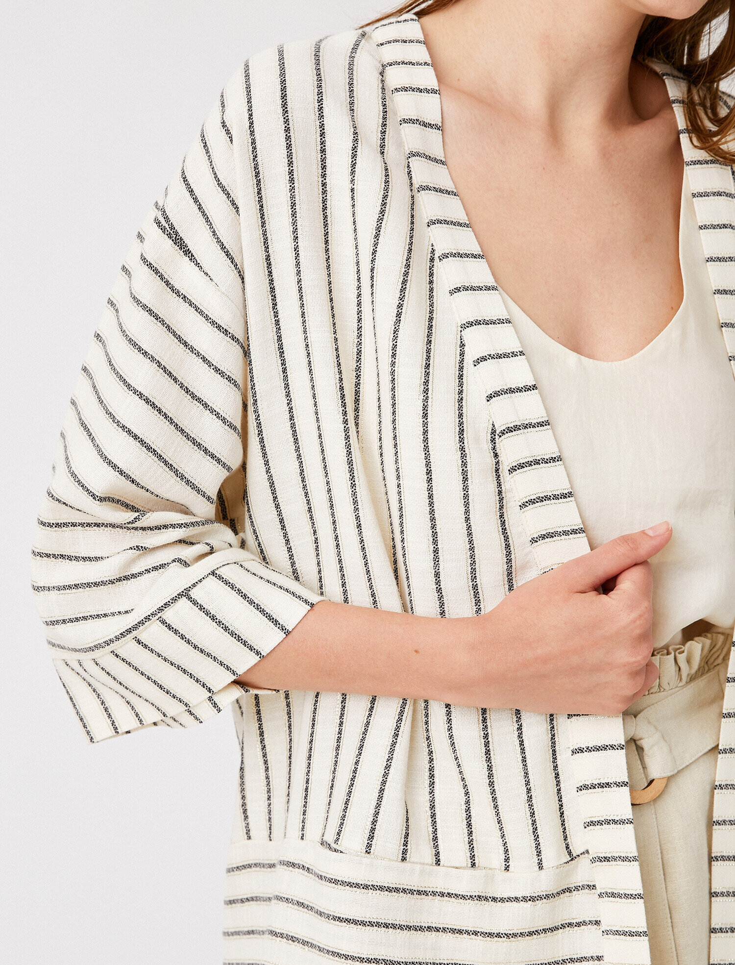   Çizgili Kimono Pamuklu