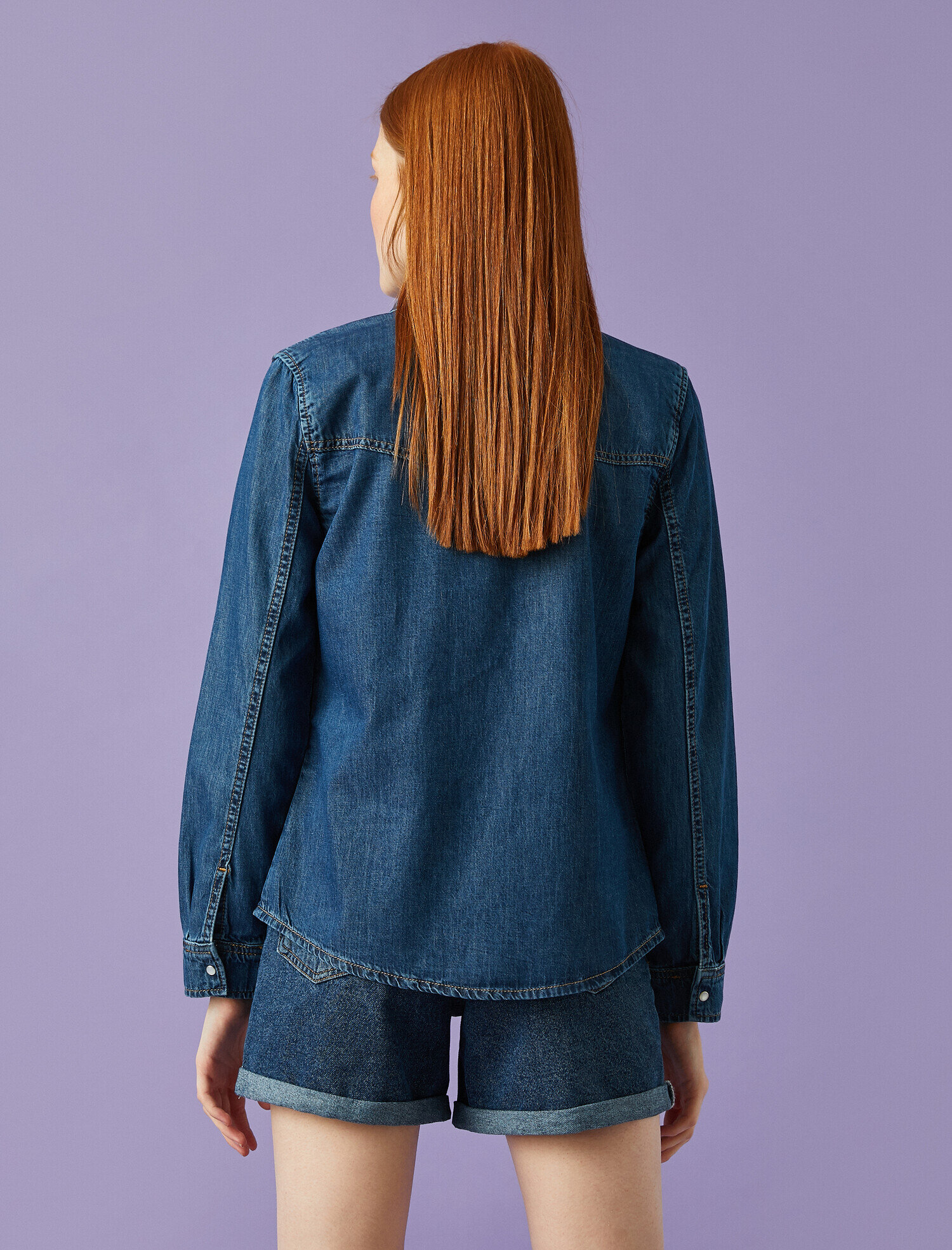   Uzun Kollu Kot Gömlek