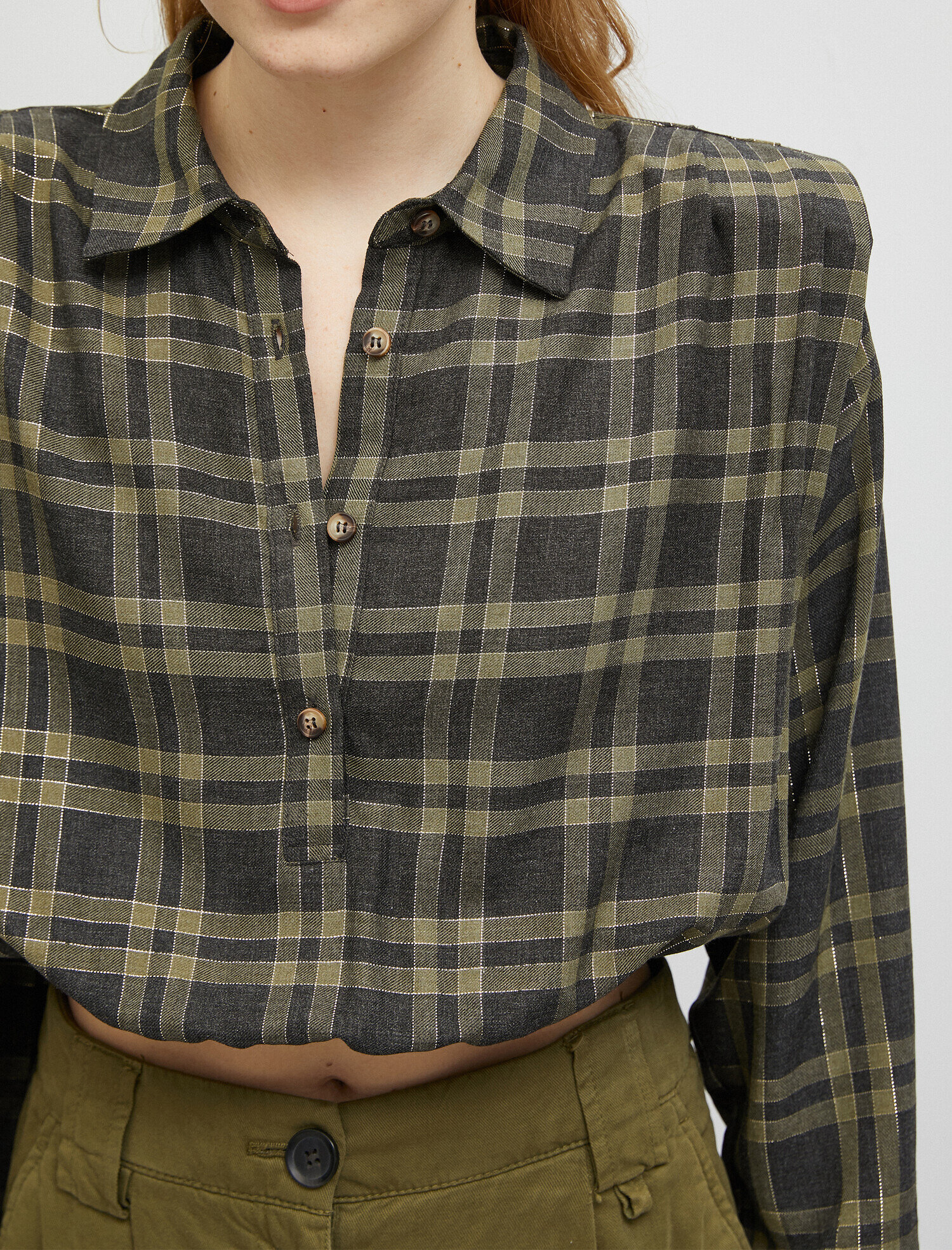   Vatkalı Ekose Gömlek