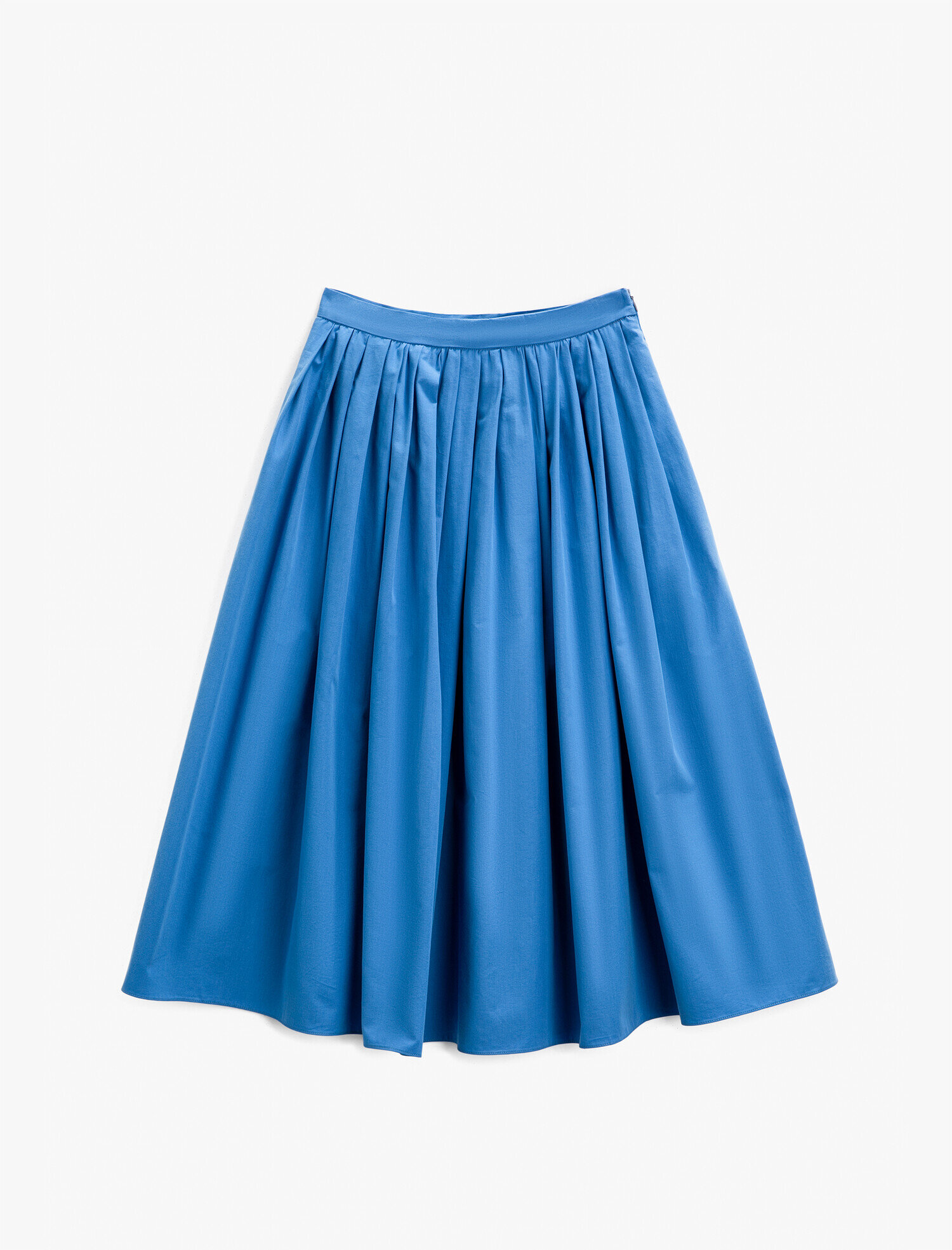   Pileli Etek Midi Pamuklu