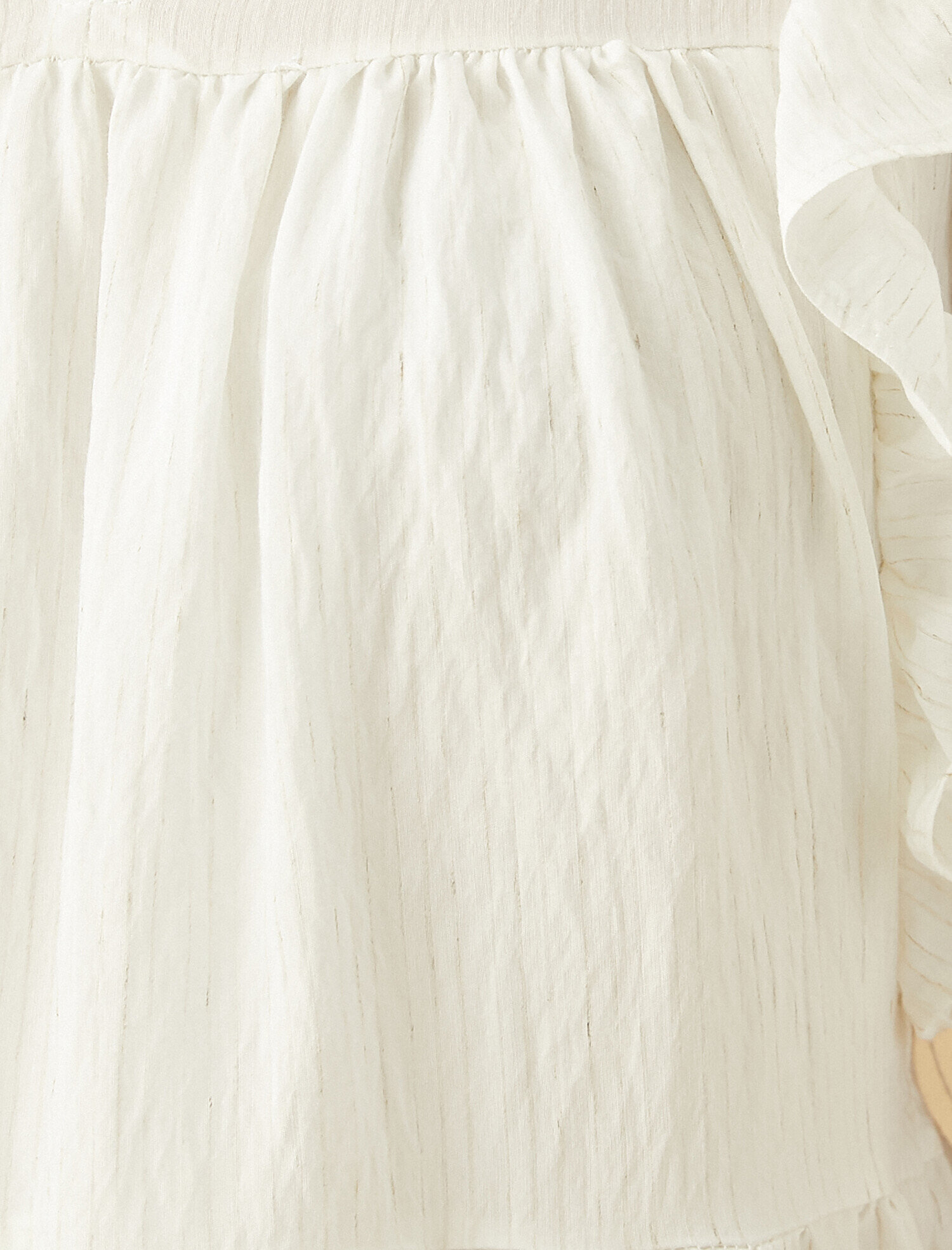   Fırfırlı Elbise Mini Kısa Kollu