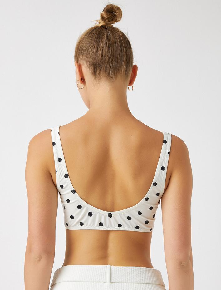  Puantiyeli Bikini Üstü