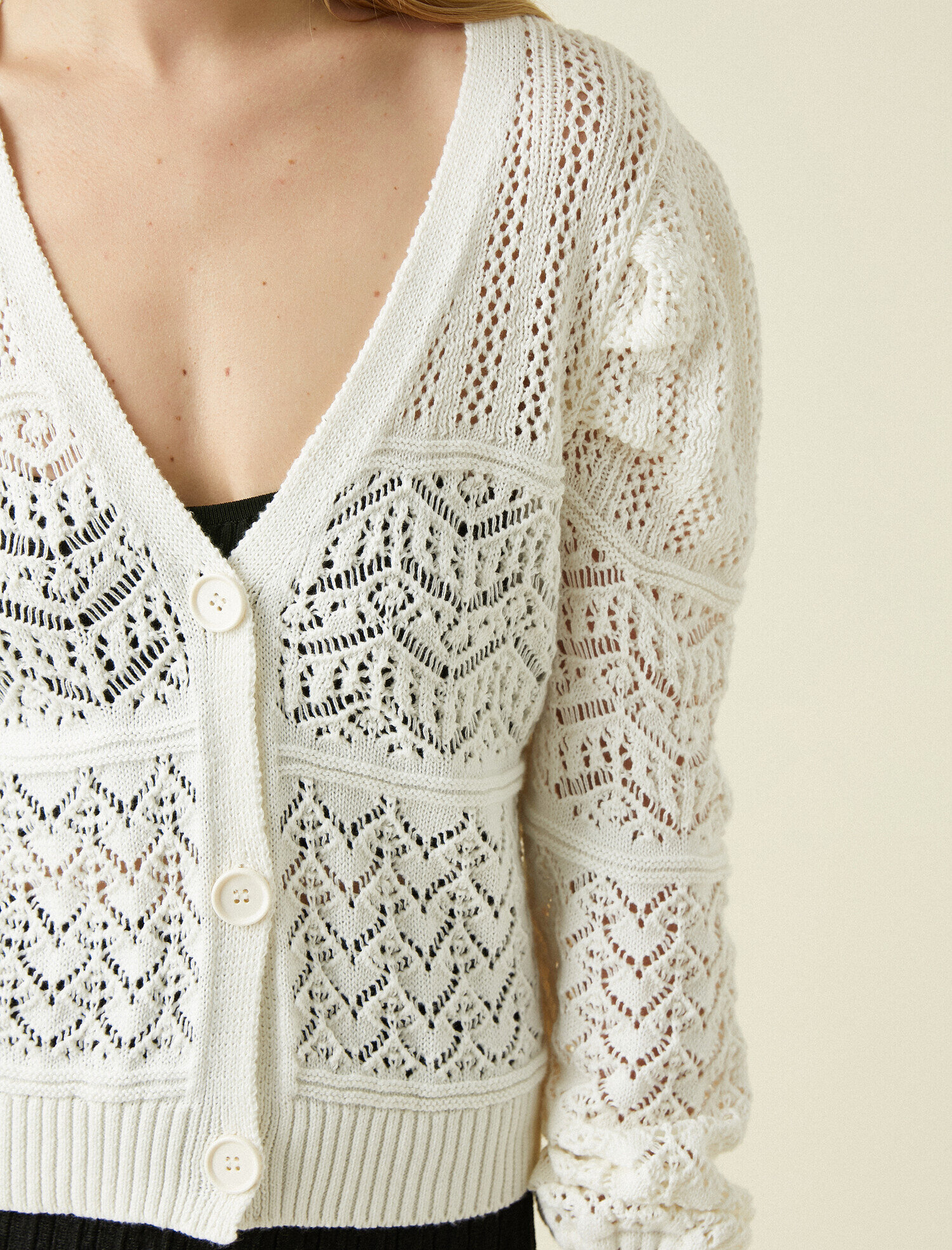 Düğmeli Hırka Pamuklu