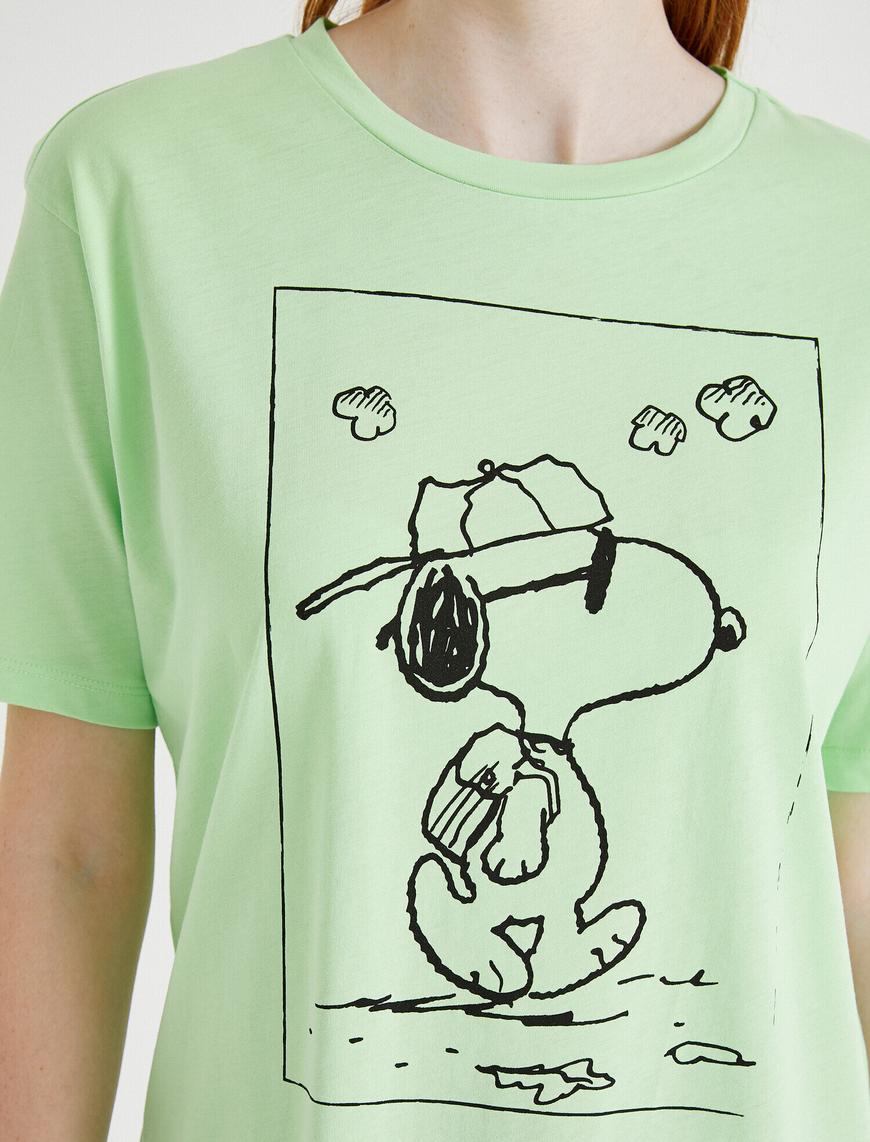   Snoopy Lisanslı Tişört Pamuklu