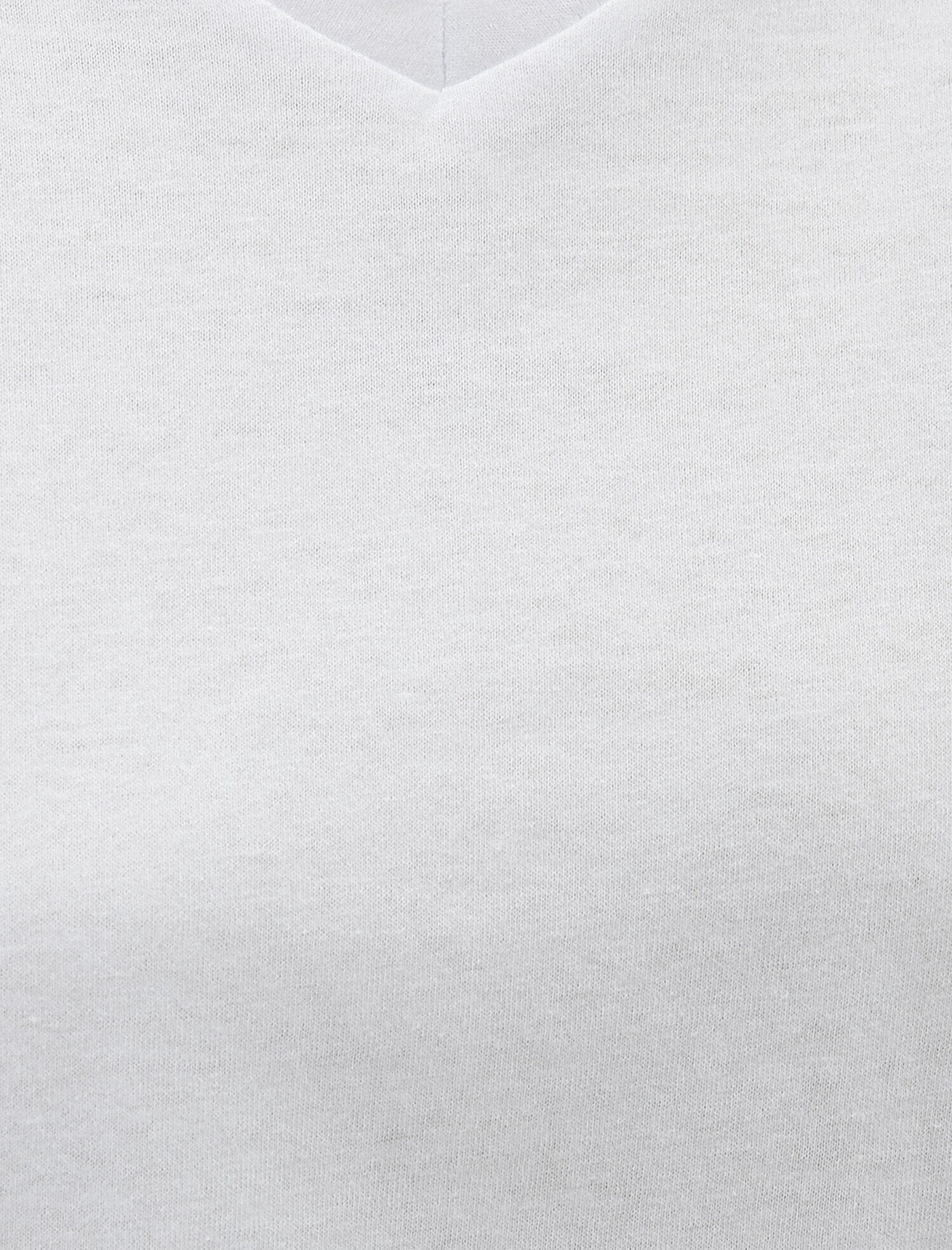   Vatkalı Tişört Kolsuz V Yaka Pamuklu