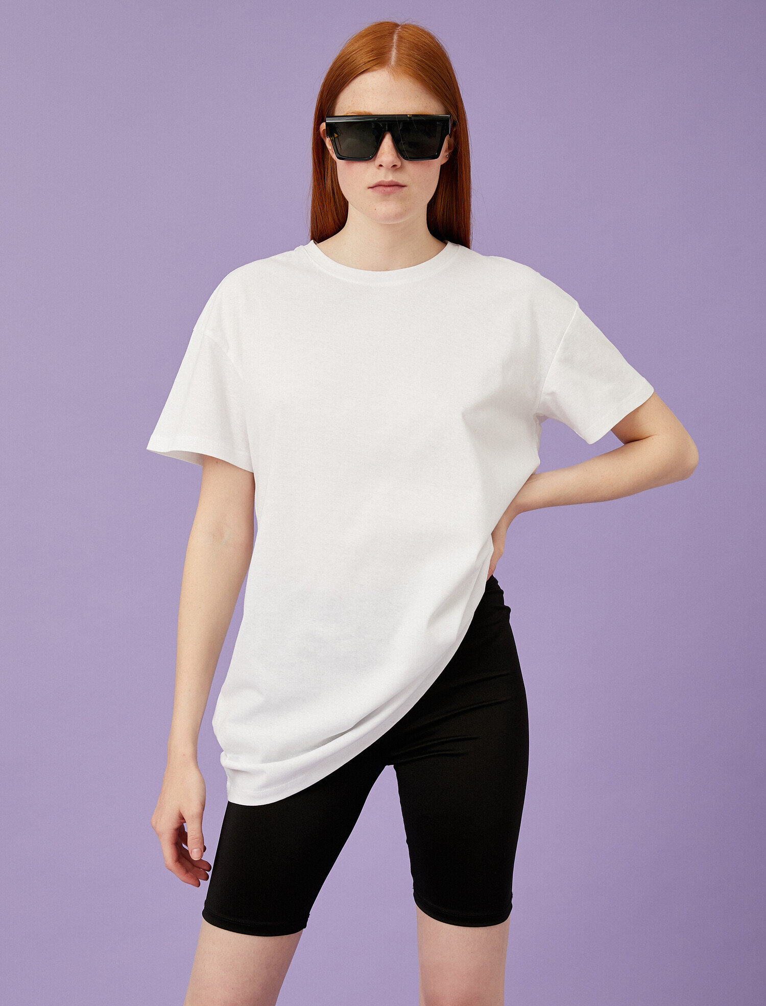   Pamuklu Tişört Oversize