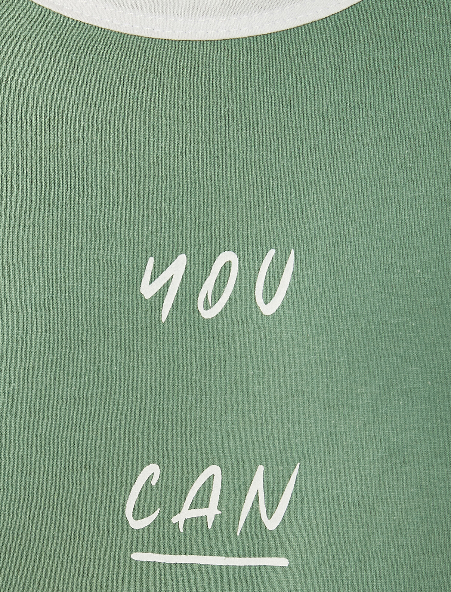   Sloganlı Tişört Pamuklu