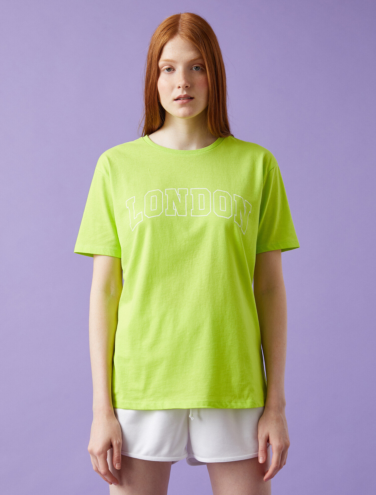   Yazılı Baskılı Tişört Bisiklet Yaka