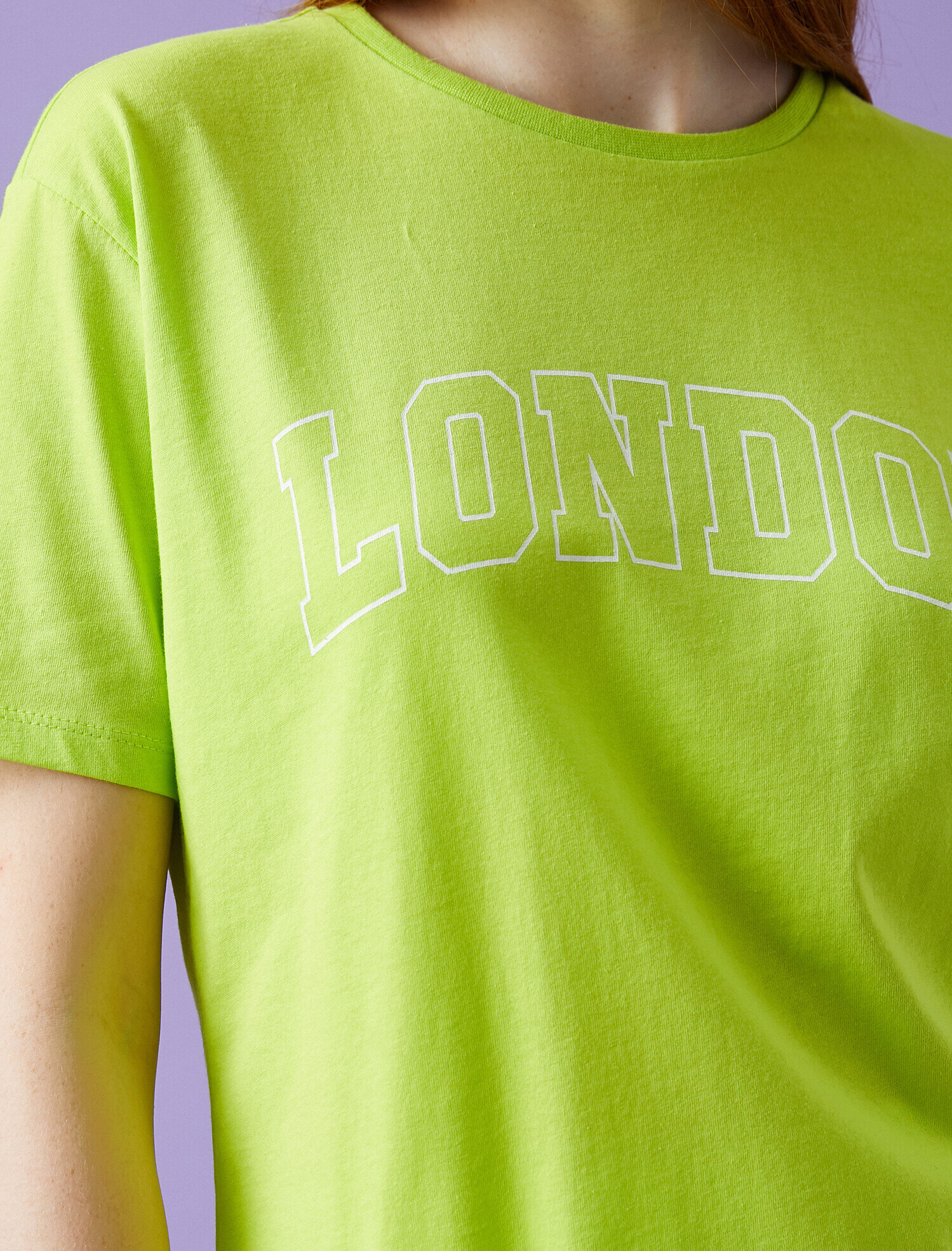   Yazılı Baskılı Tişört Bisiklet Yaka