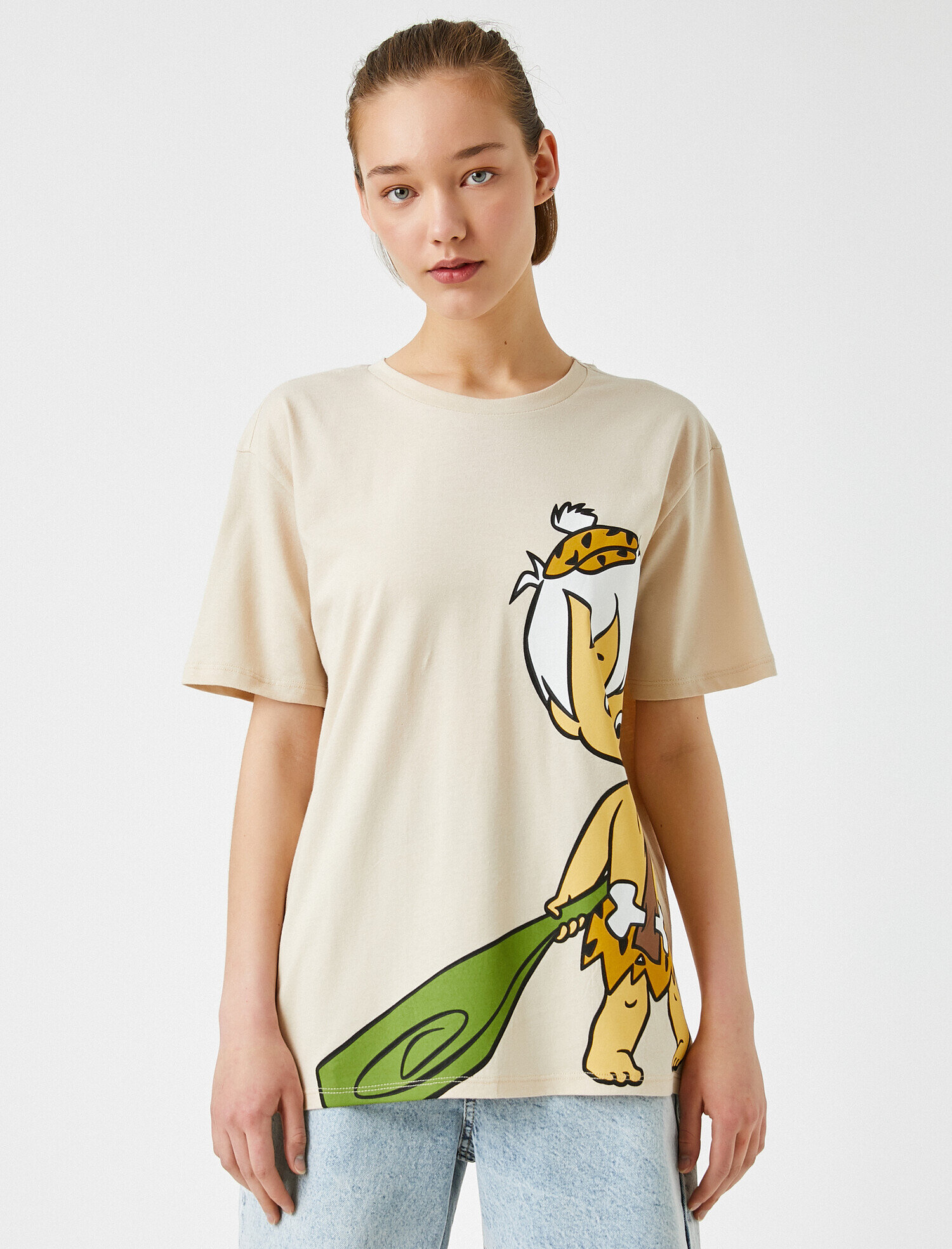   Çakmaktaşlar Tişört Lisanslı Pamuklu