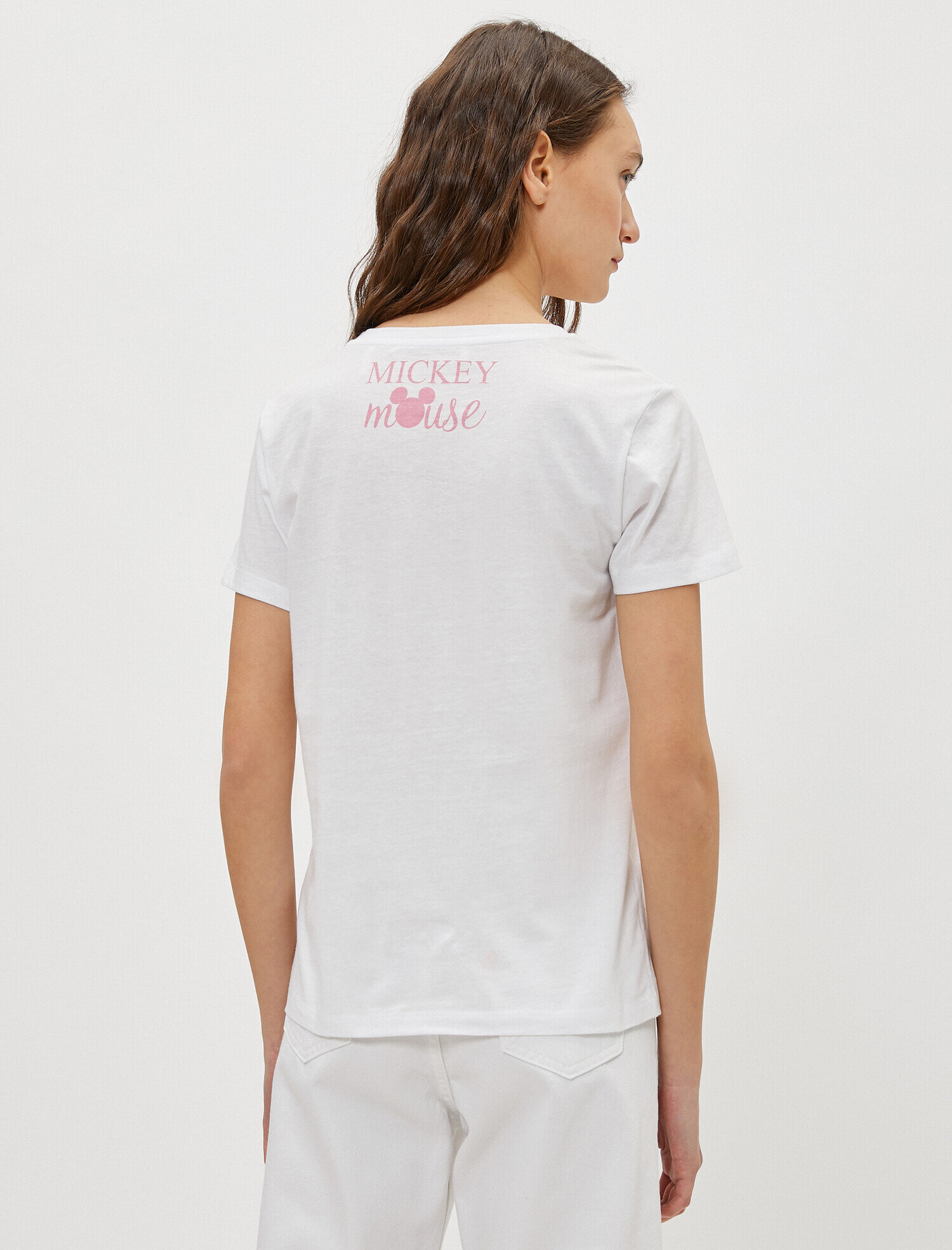   Mickey Mouse Tişört Kısa Kollu Bisiklet Yaka Pamuklu Lisanslı