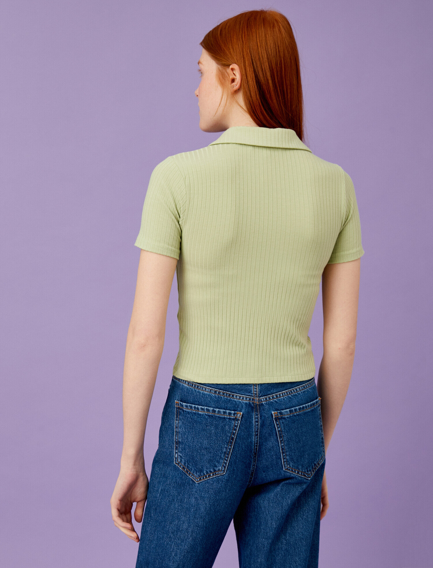   Polo Yaka Tişört Fitilli