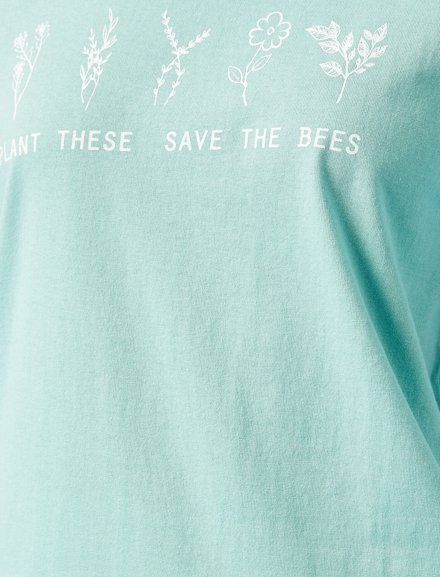   Baskılı Tişört Pamuklu Bisiklet Yaka