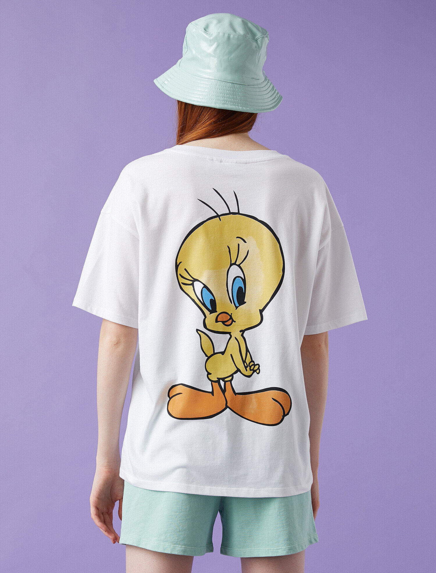   Tweety Tişört Lisanslı Pamuklu Oversize