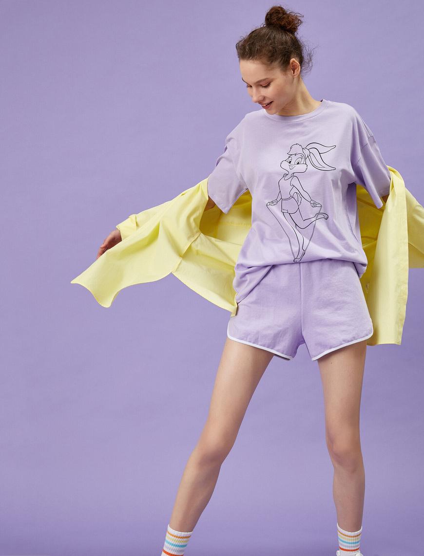  Lola Bunny Tişört Lisanslı Pamuklu Oversize
