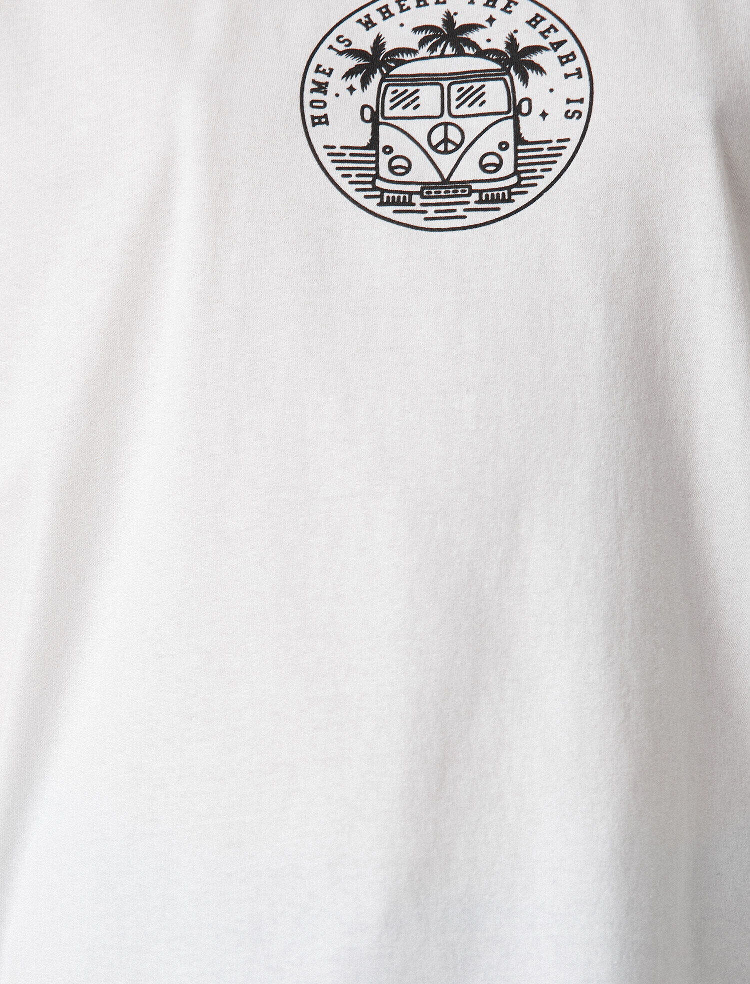   Yazılı Tişört Baskılı Kısa Kollu Bisiklet Yaka Pamuklu