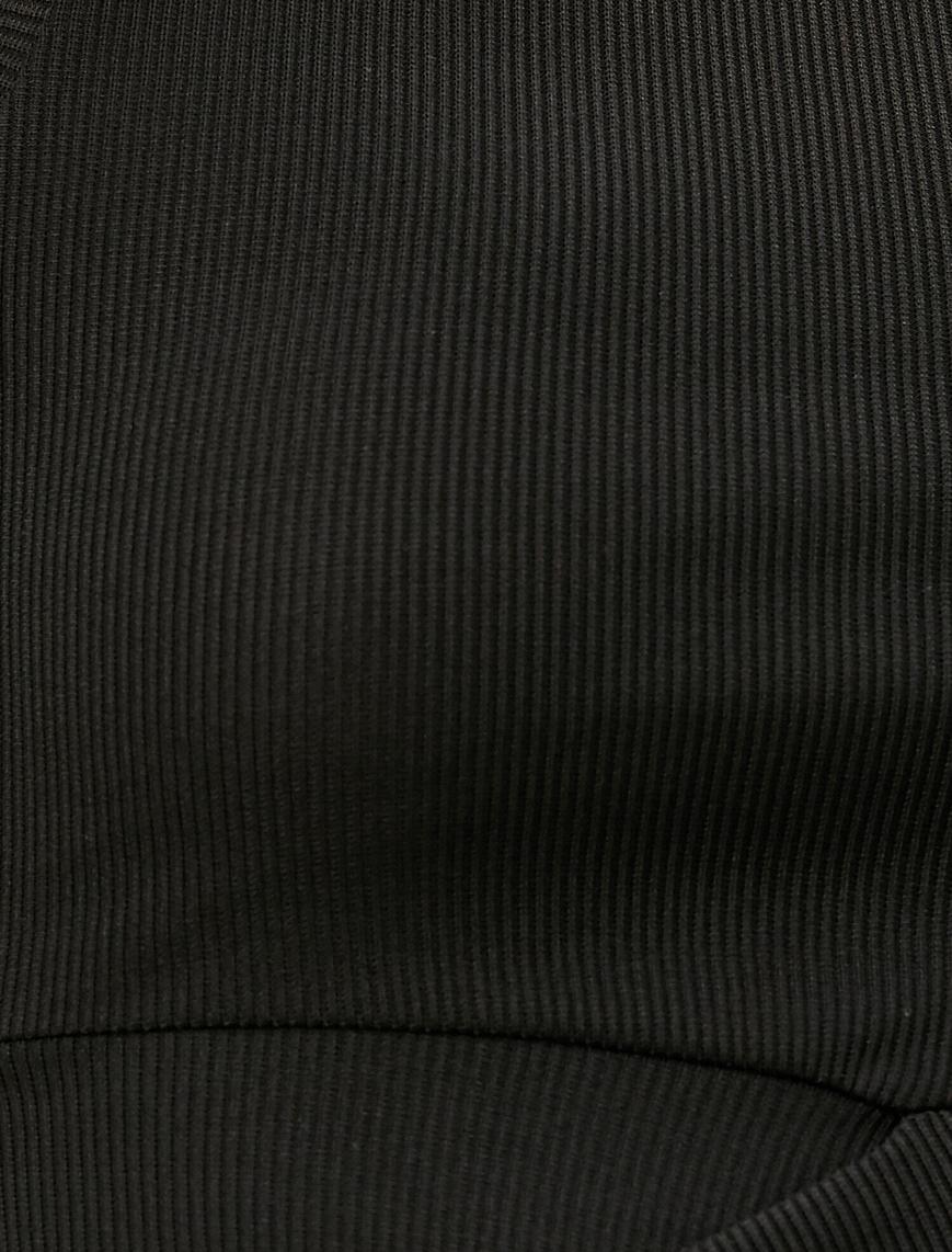   Şerit Detaylı Atlet Halter Yaka Tanktop