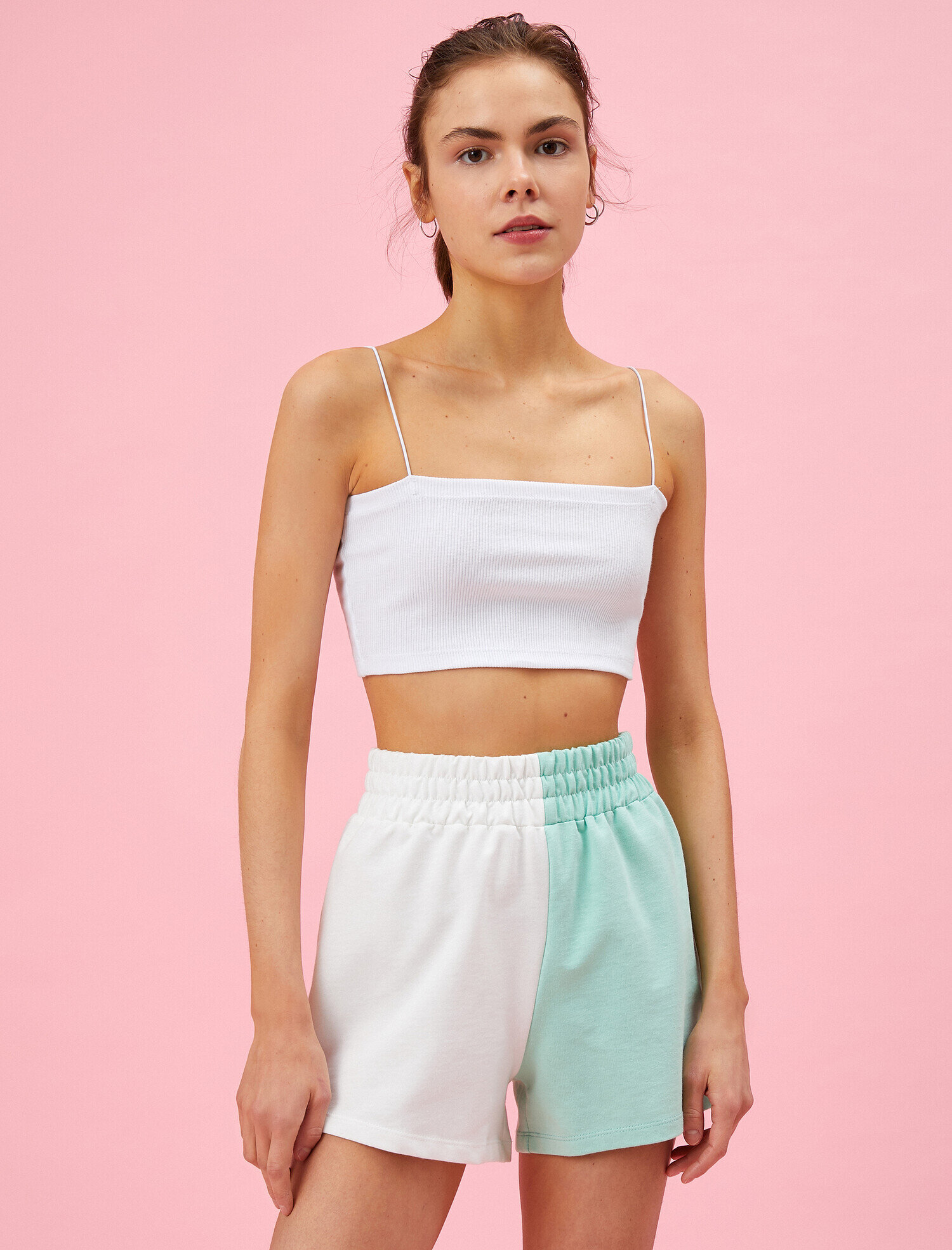   Crop Atlet İnce Askılı