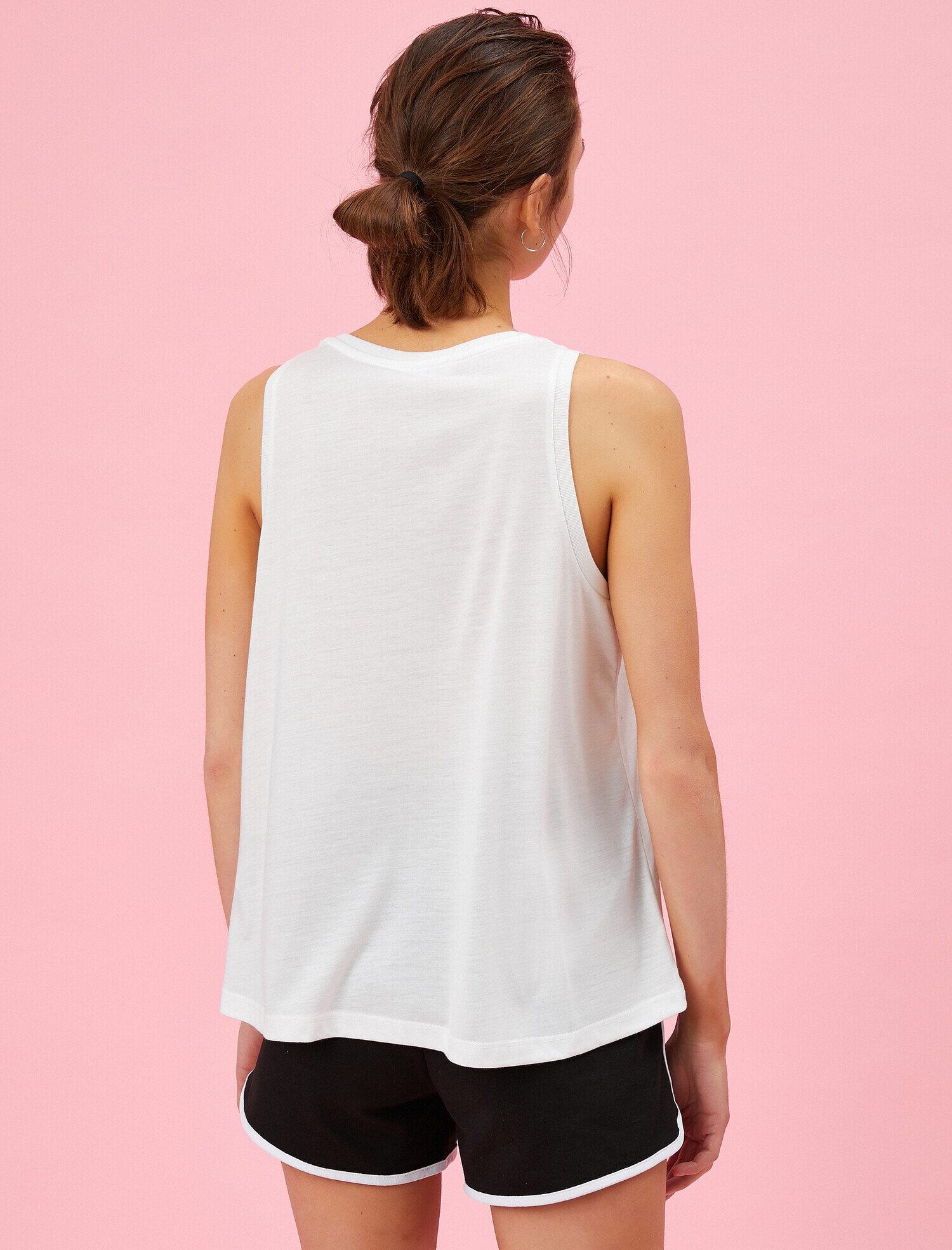   Çizgili Atlet Basic Halter Yaka Tanktop