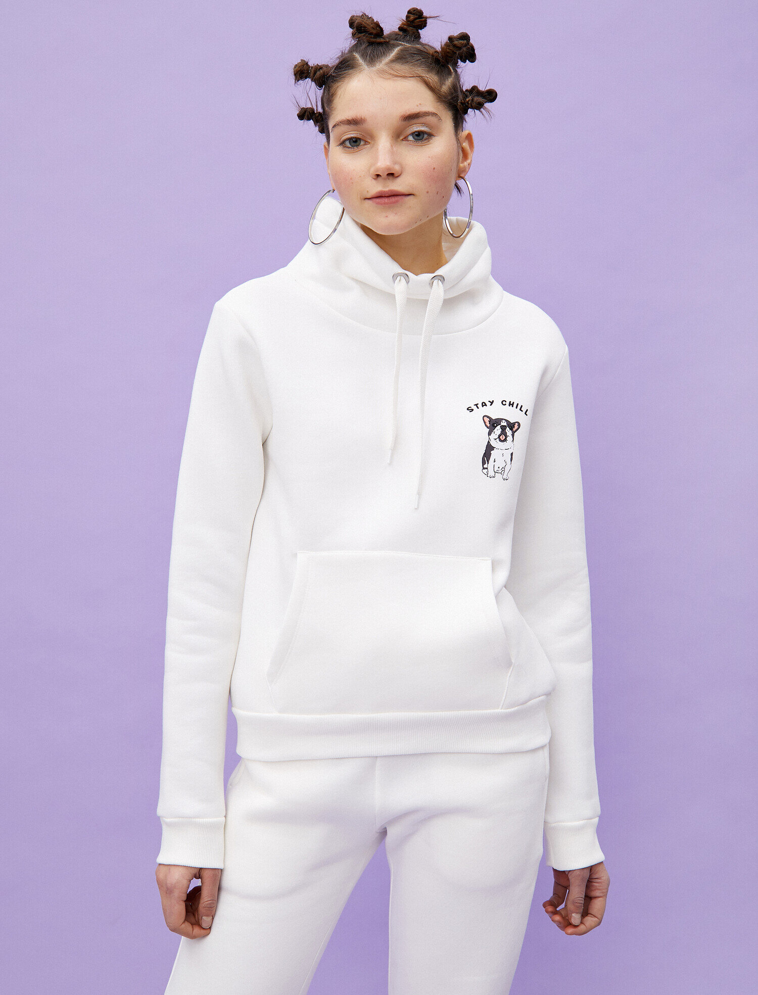   Pamuklu Baskılı Sweatshirt