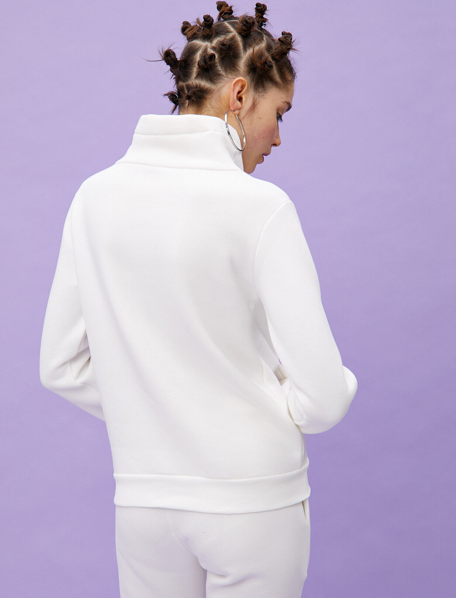   Pamuklu Baskılı Sweatshirt