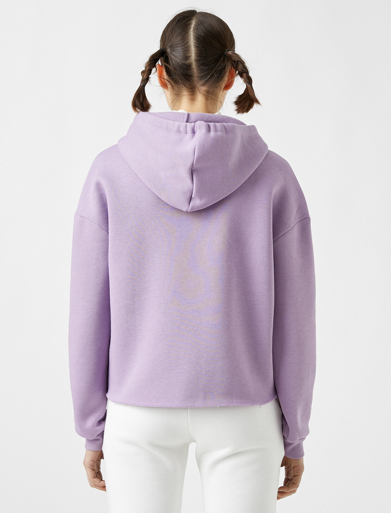 Pamuklu Kapüşonlu Yazılı Baskılı Sweatshirt