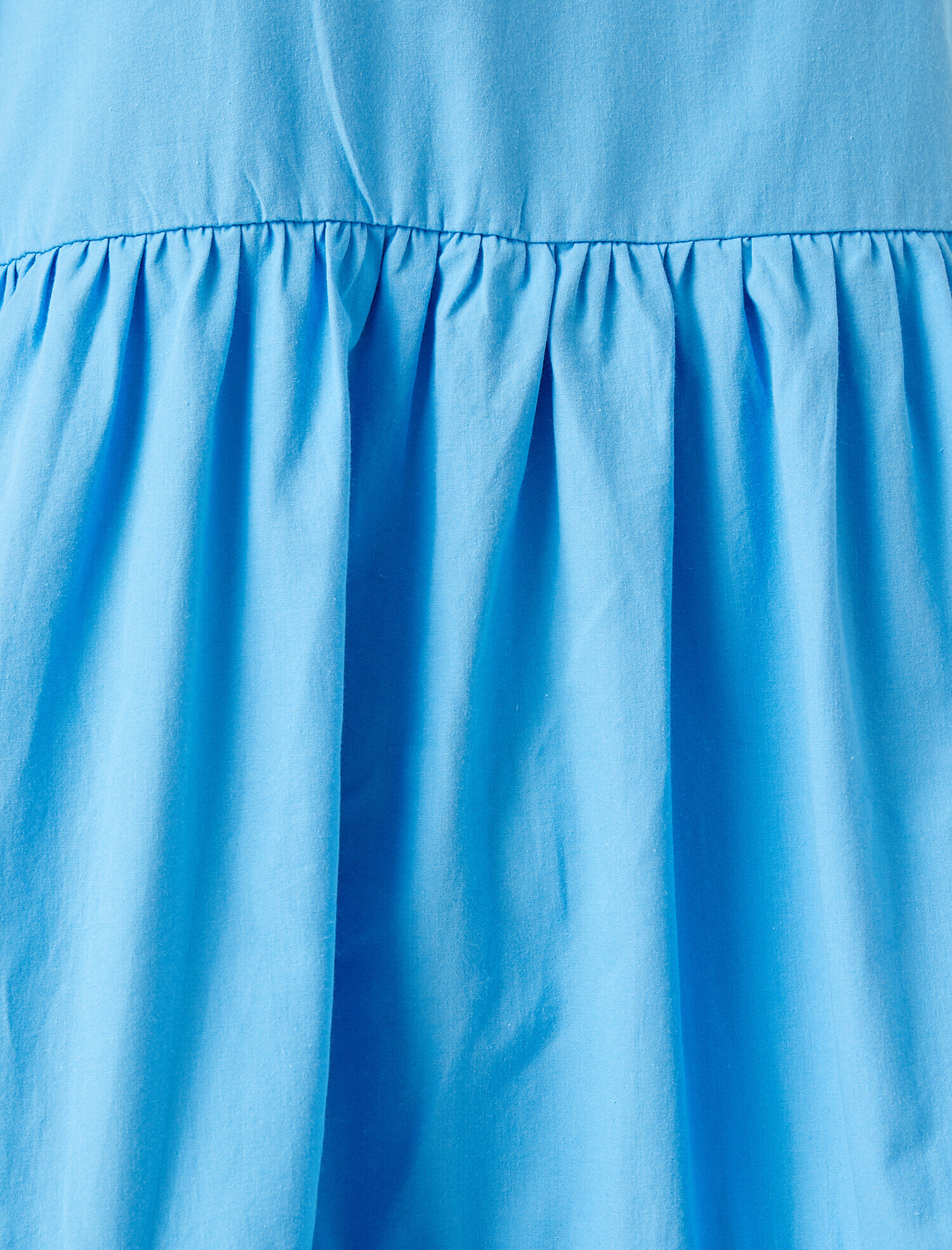   Kısa Kollu Elbise Pamuklu Poplin