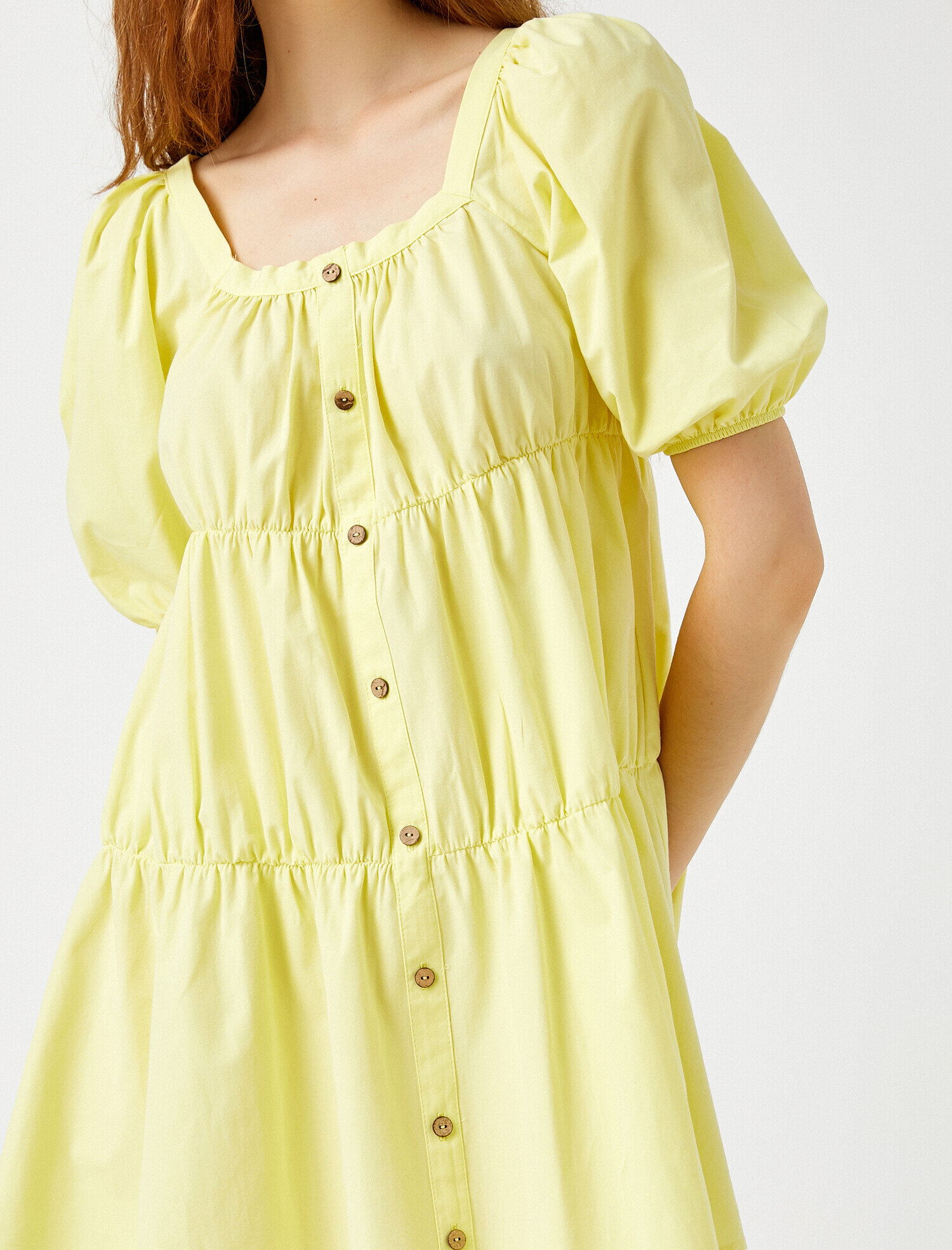 Düğme Detaylı Elbise