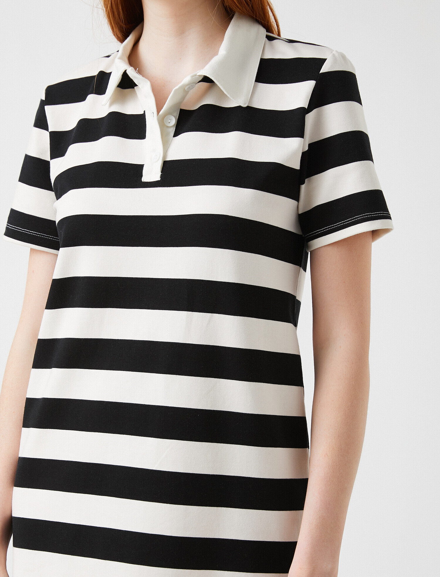   Çizgili Elbise Pamuklu