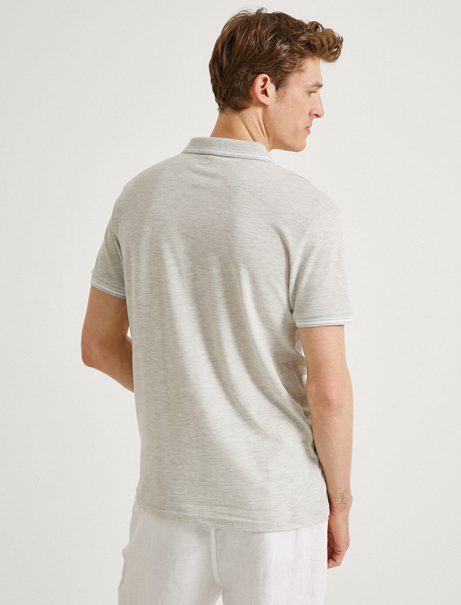   Polo Yaka Tişört Kısa Kollu Pamuklu