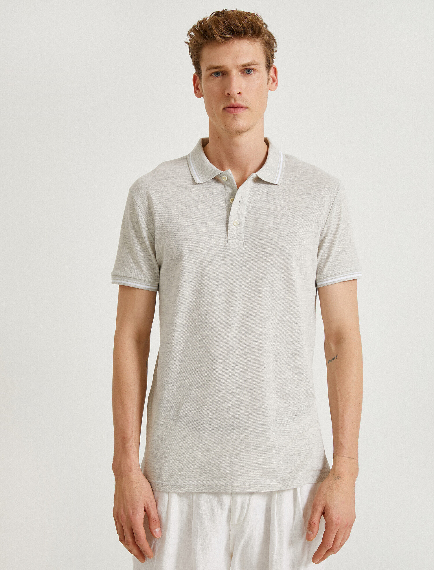   Polo Yaka Tişört Kısa Kollu Pamuklu